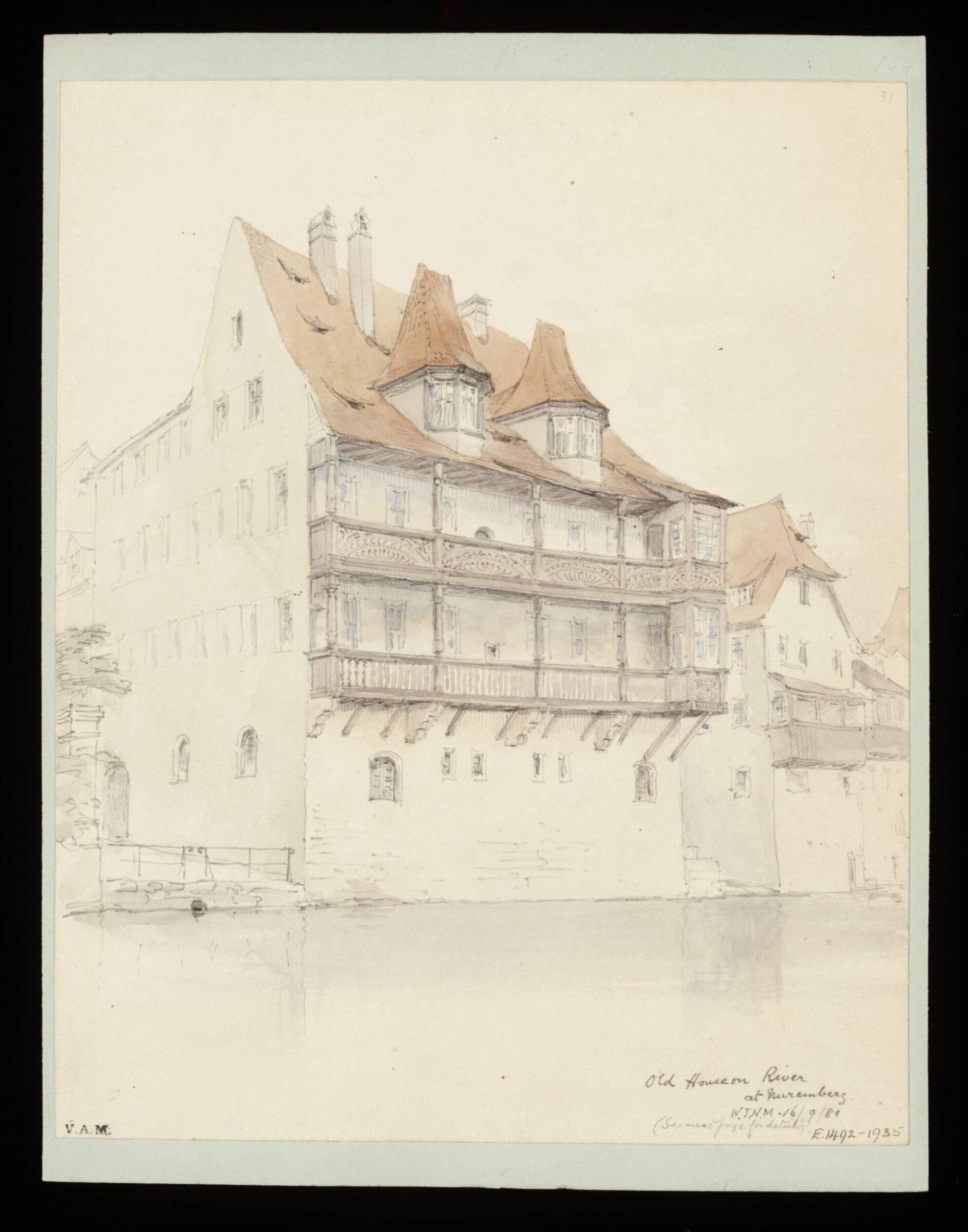 One of 235 drawings of architectural subjects in France, Germany, and Italy, Walter John Nash Millard, 16th September 1881