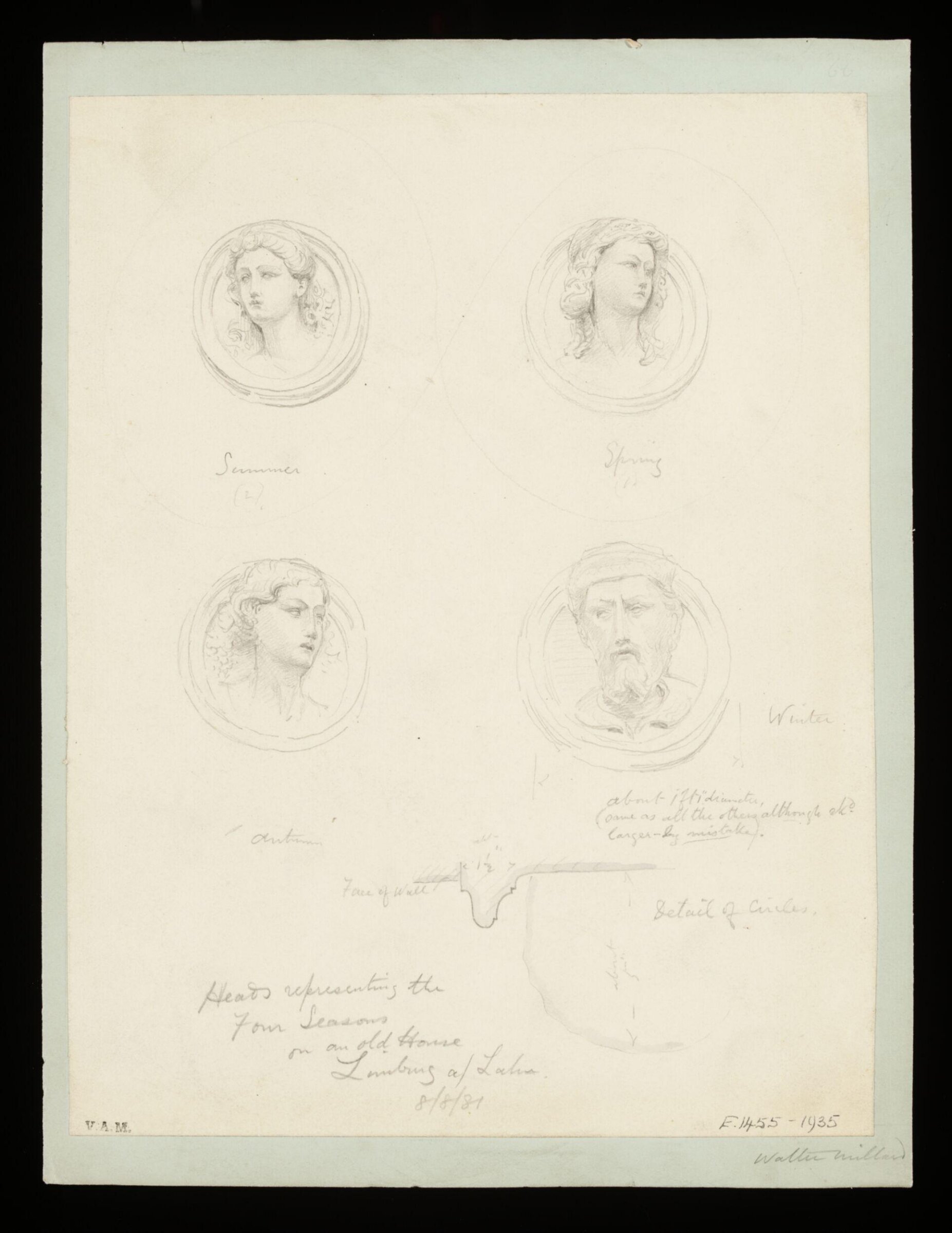 One of 235 drawings of architectural subjects in France, Germany, and Italy, Walter John Nash Millard, 8th August 1881