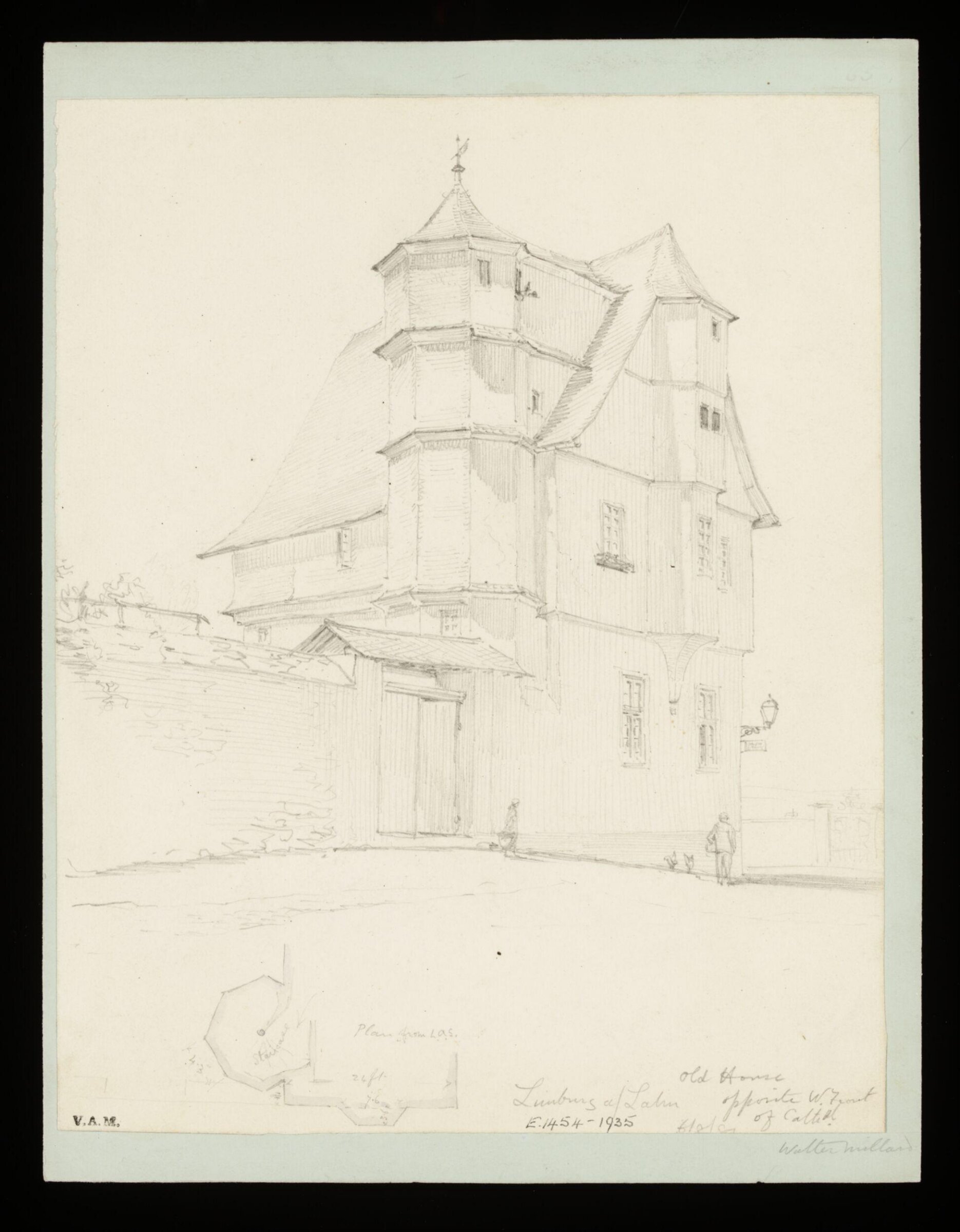 One of 235 drawings of architectural subjects in France, Germany, and Italy, Walter John Nash Millard, 8th August 1881