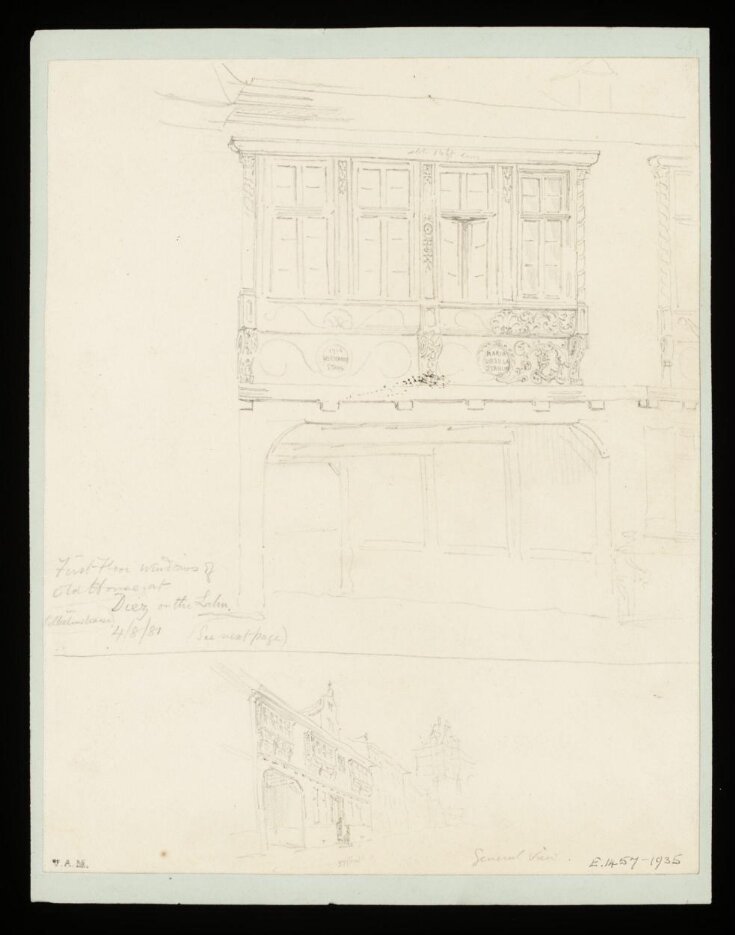 One of 235 drawings of architectural subjects in France, Germany, and Italy top image