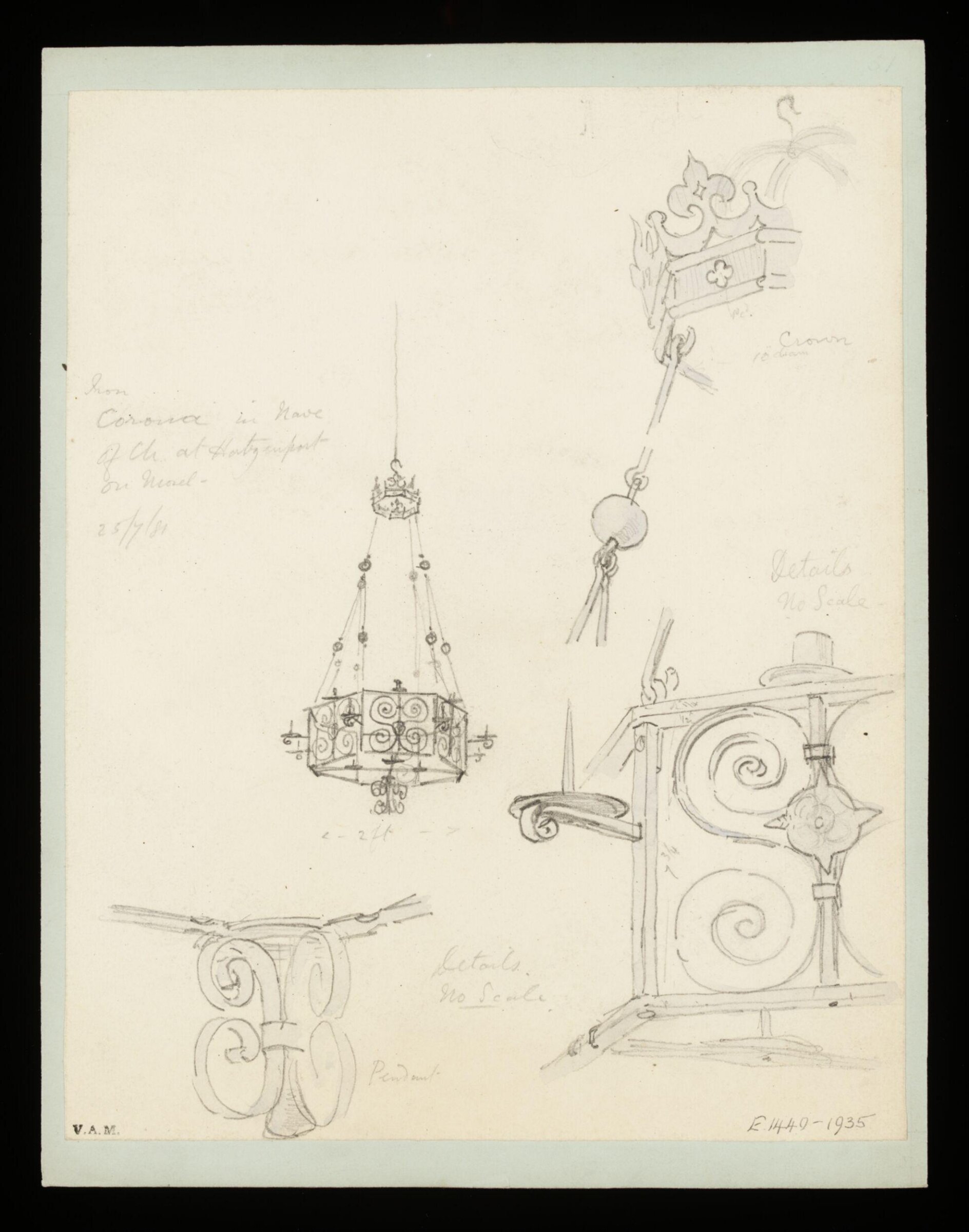 One of 235 drawings of architectural subjects in France, Germany, and Italy, Walter John Nash Millard, 25th July 1881