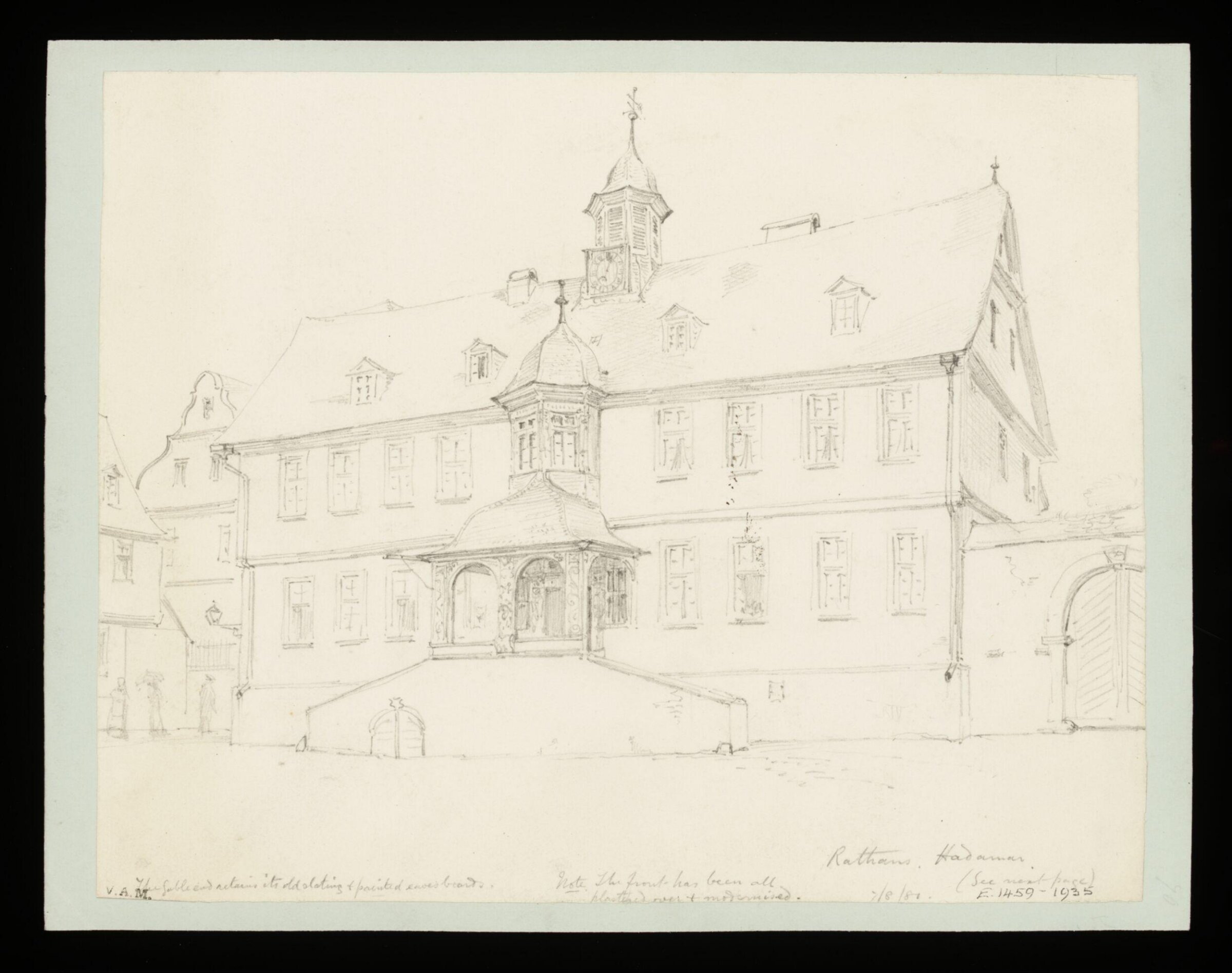 One of 235 drawings of architectural subjects in France, Germany, and Italy, Walter John Nash Millard, 7th August 1881
