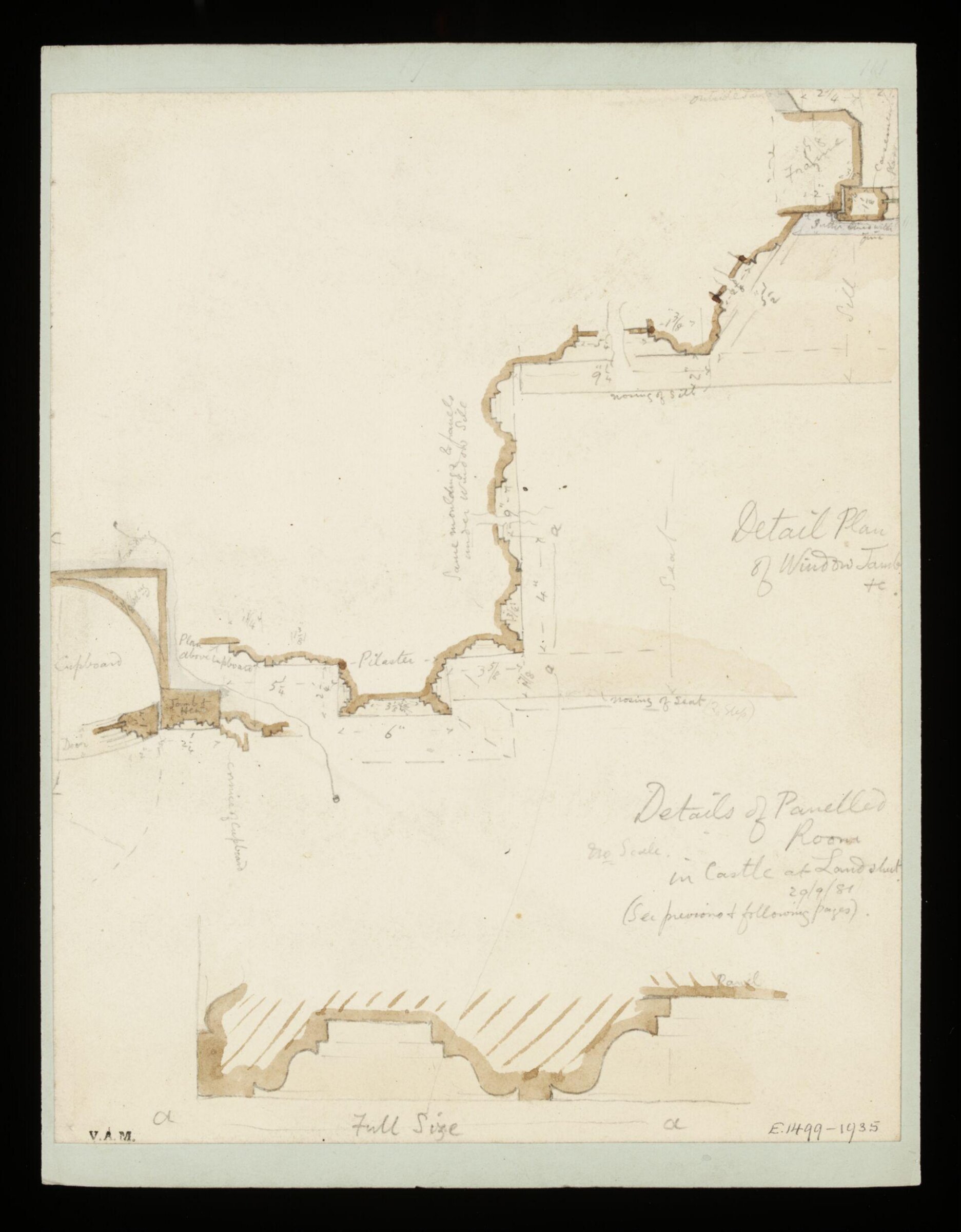 One of 235 drawings of architectural subjects in France, Germany, and Italy, Walter John Nash Millard, 29th September 1881