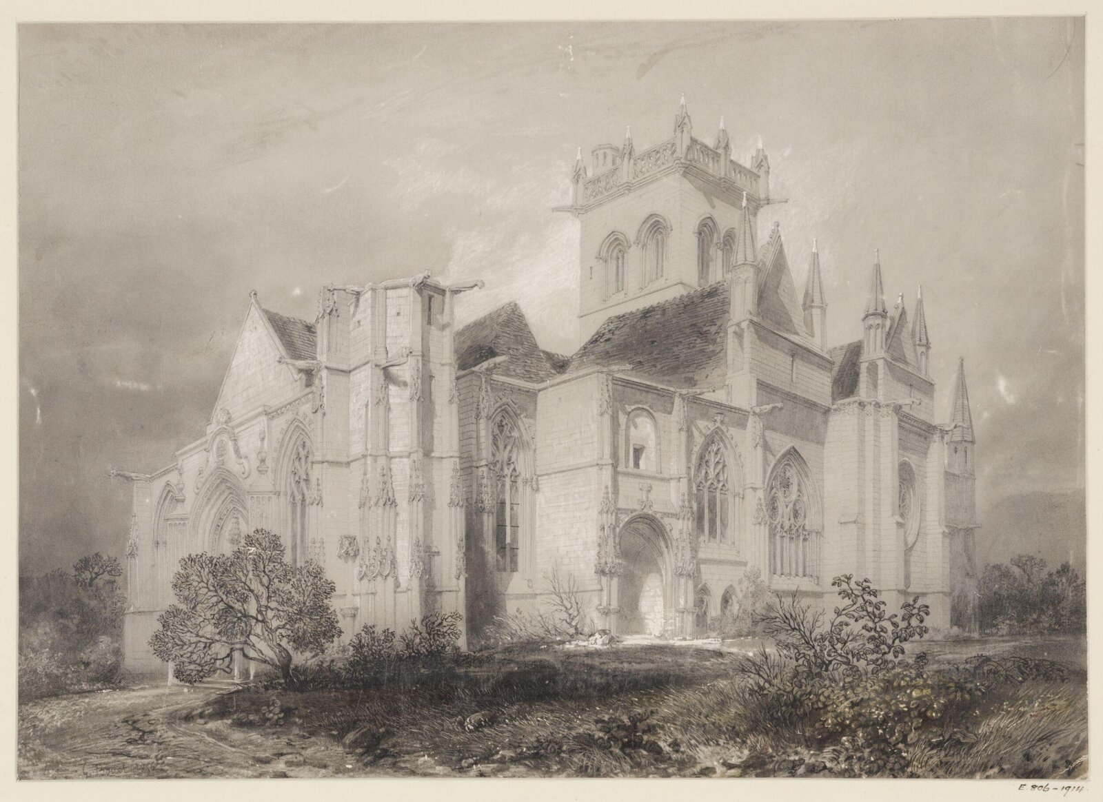 Drawing, Georges Adelmard Bouet, 1856