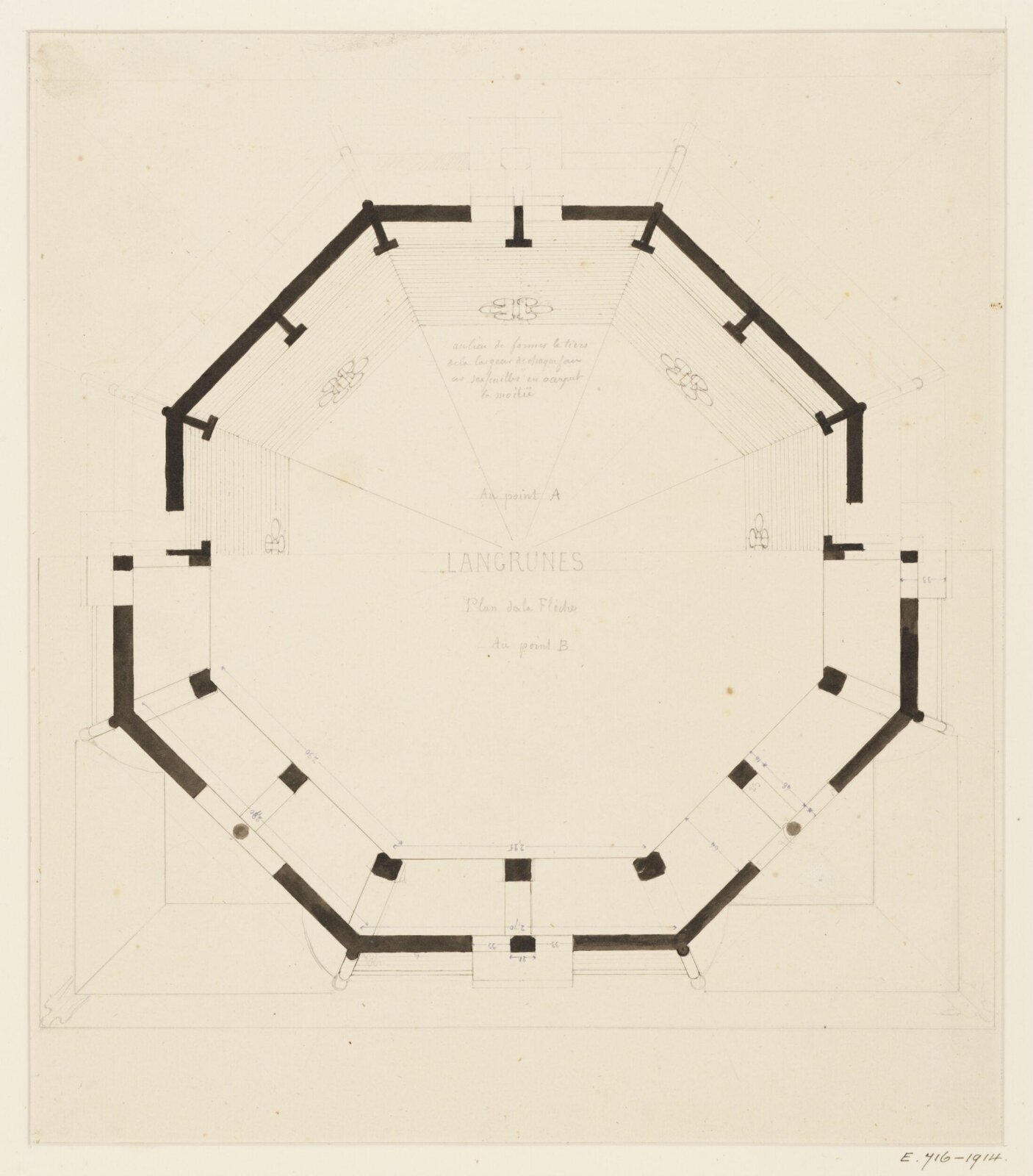 Drawing, Georges Adelmard Bouet, XIX век
