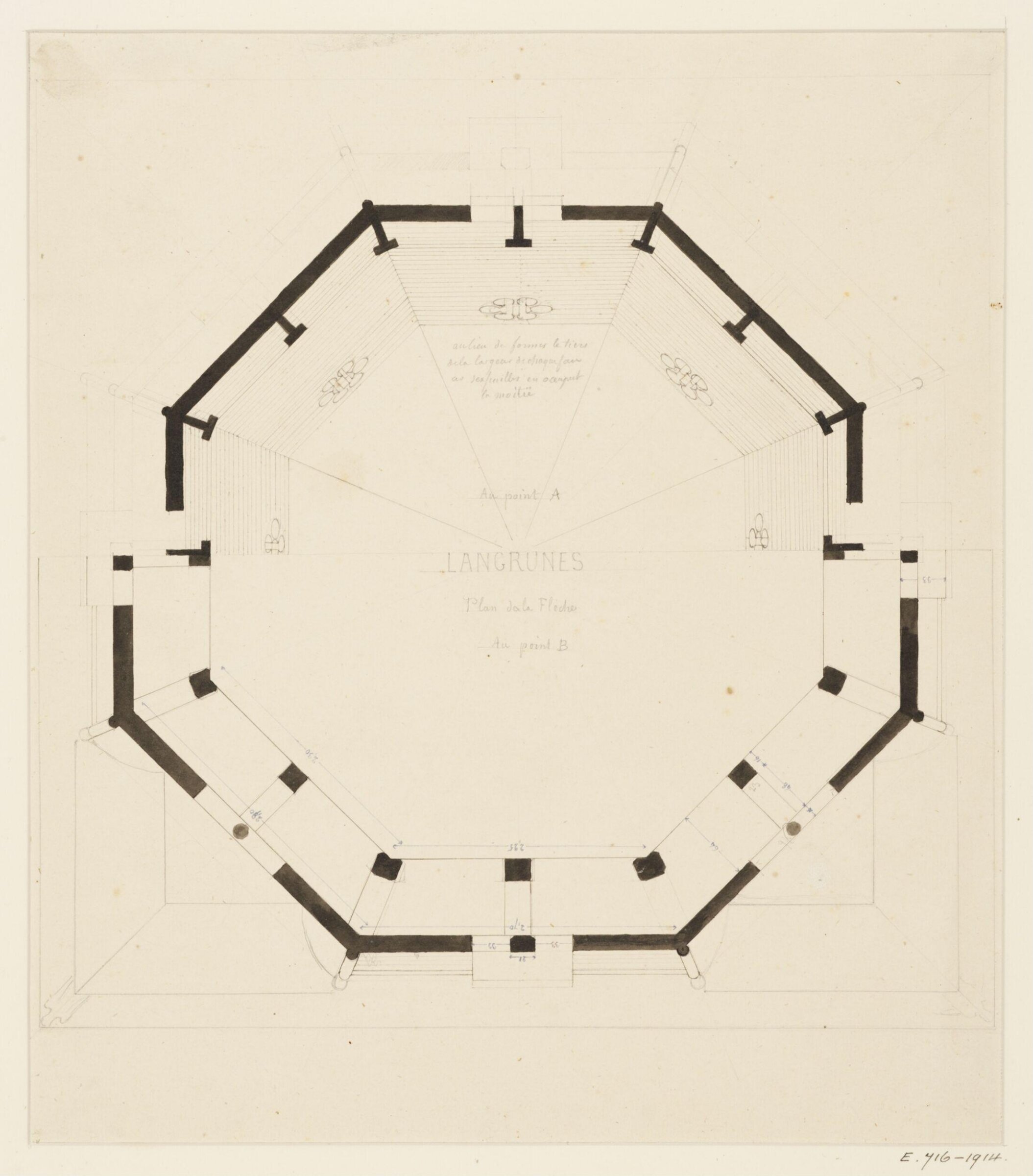 Drawing, Georges Adelmard Bouet, XIX век