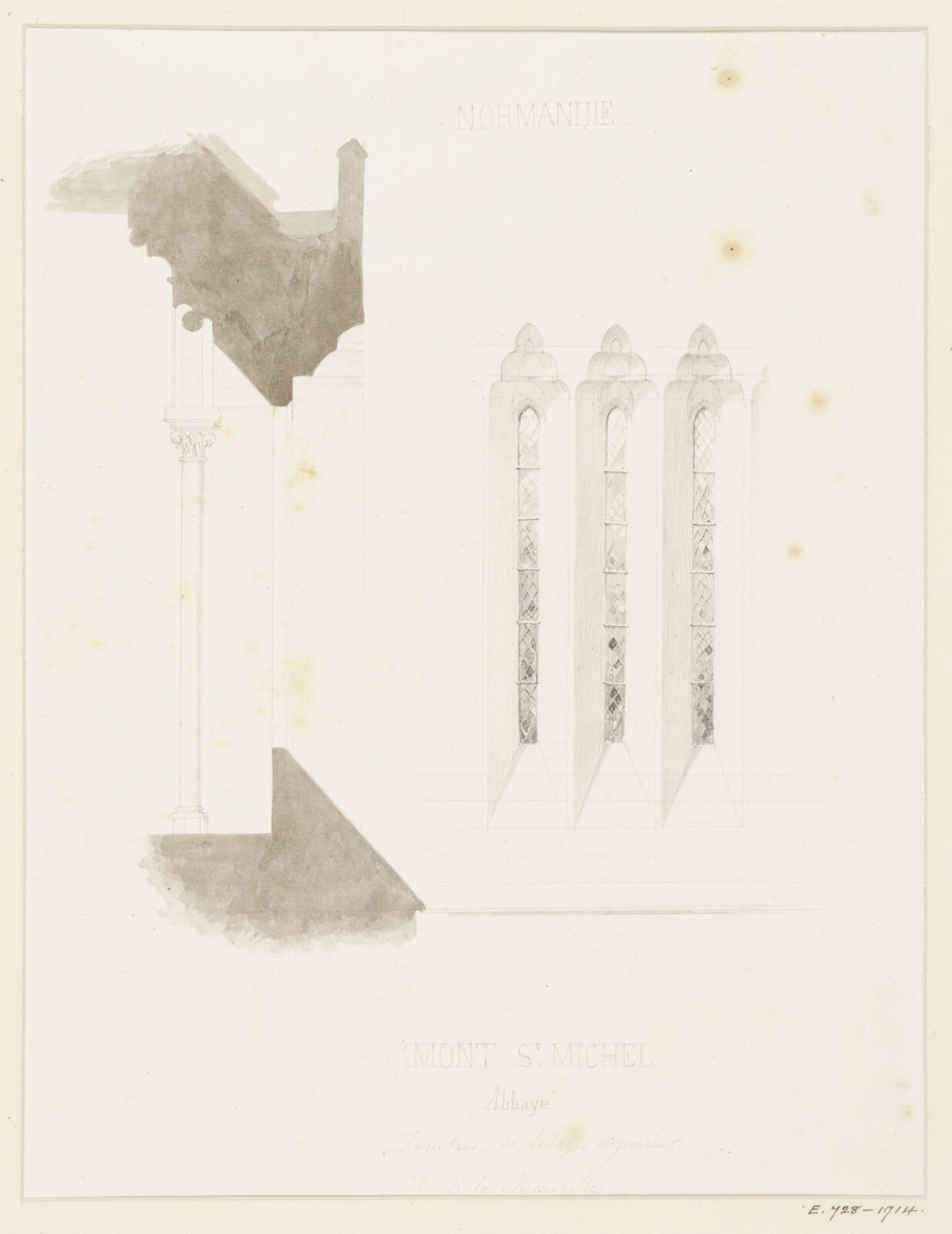 Drawing, Georges Adelmard Bouet, 19th Century