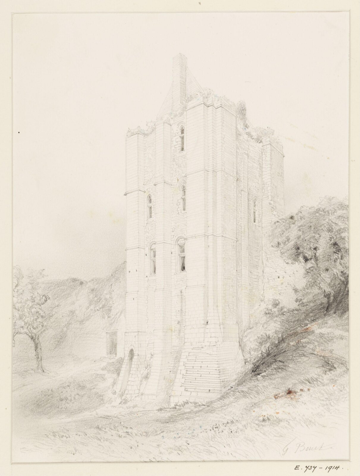 Drawing, Georges Adelmard Bouet, 19th Century