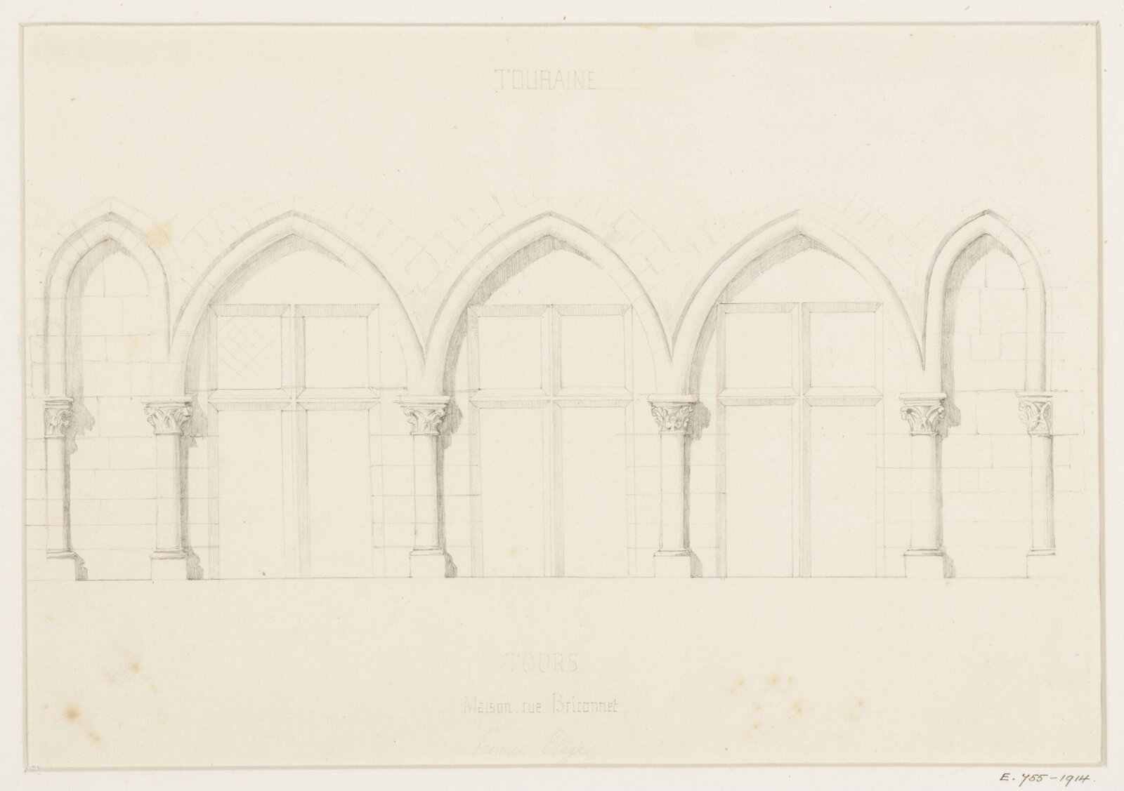 Drawing, Georges Adelmard Bouet, XIX век