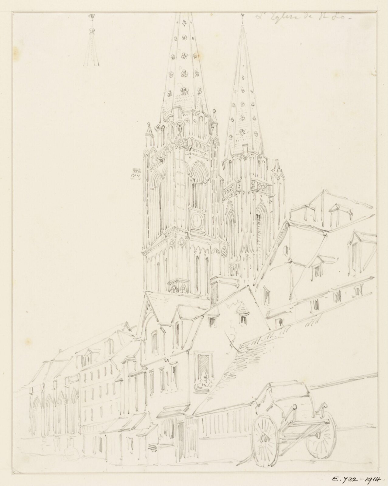 Drawing, Georges Adelmard Bouet, 19th Century