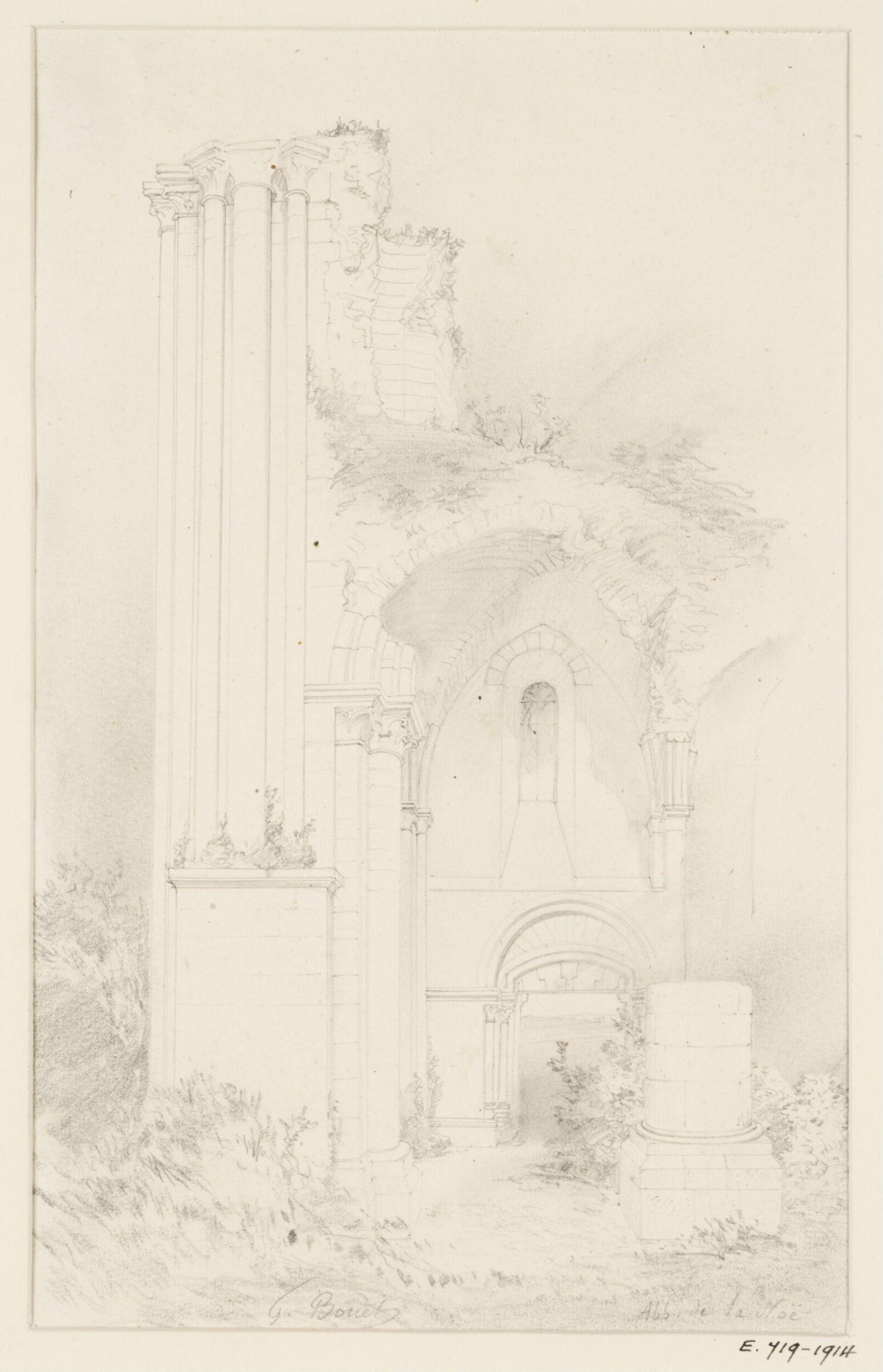 Drawing, Georges Adelmard Bouet, XIX век