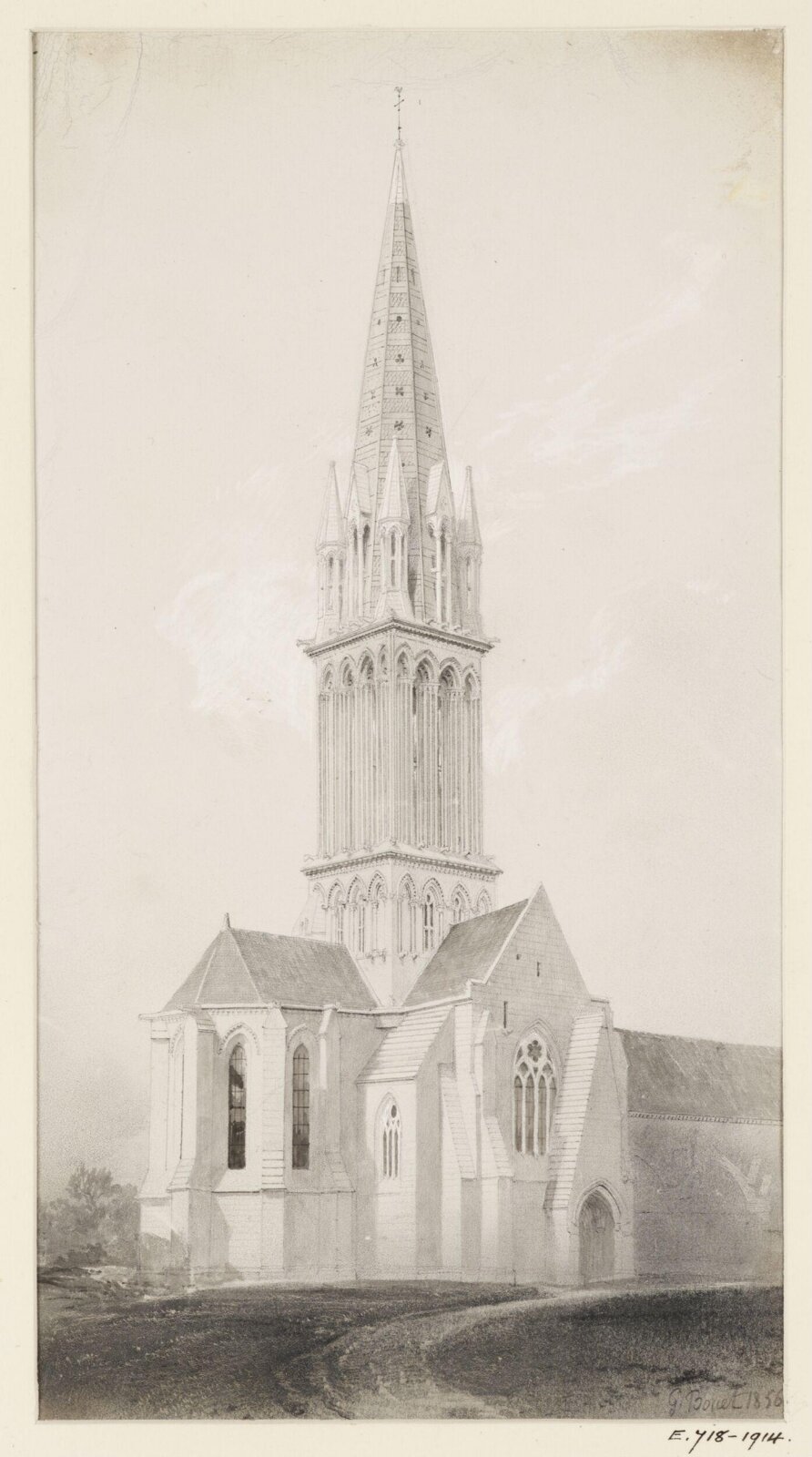Drawing, Georges Adelmard Bouet, 1856