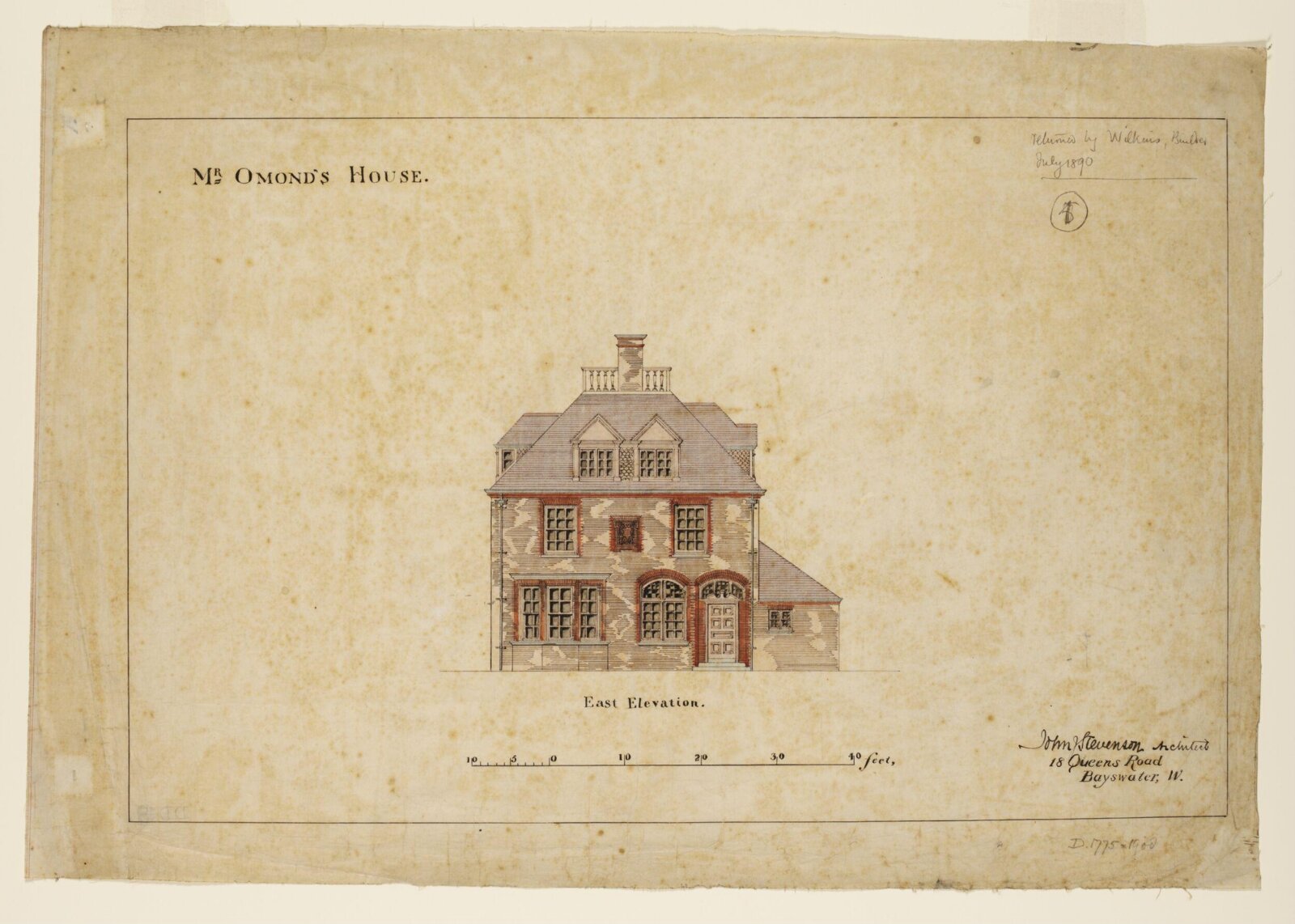 Drawing, John James Stevenson, 1881