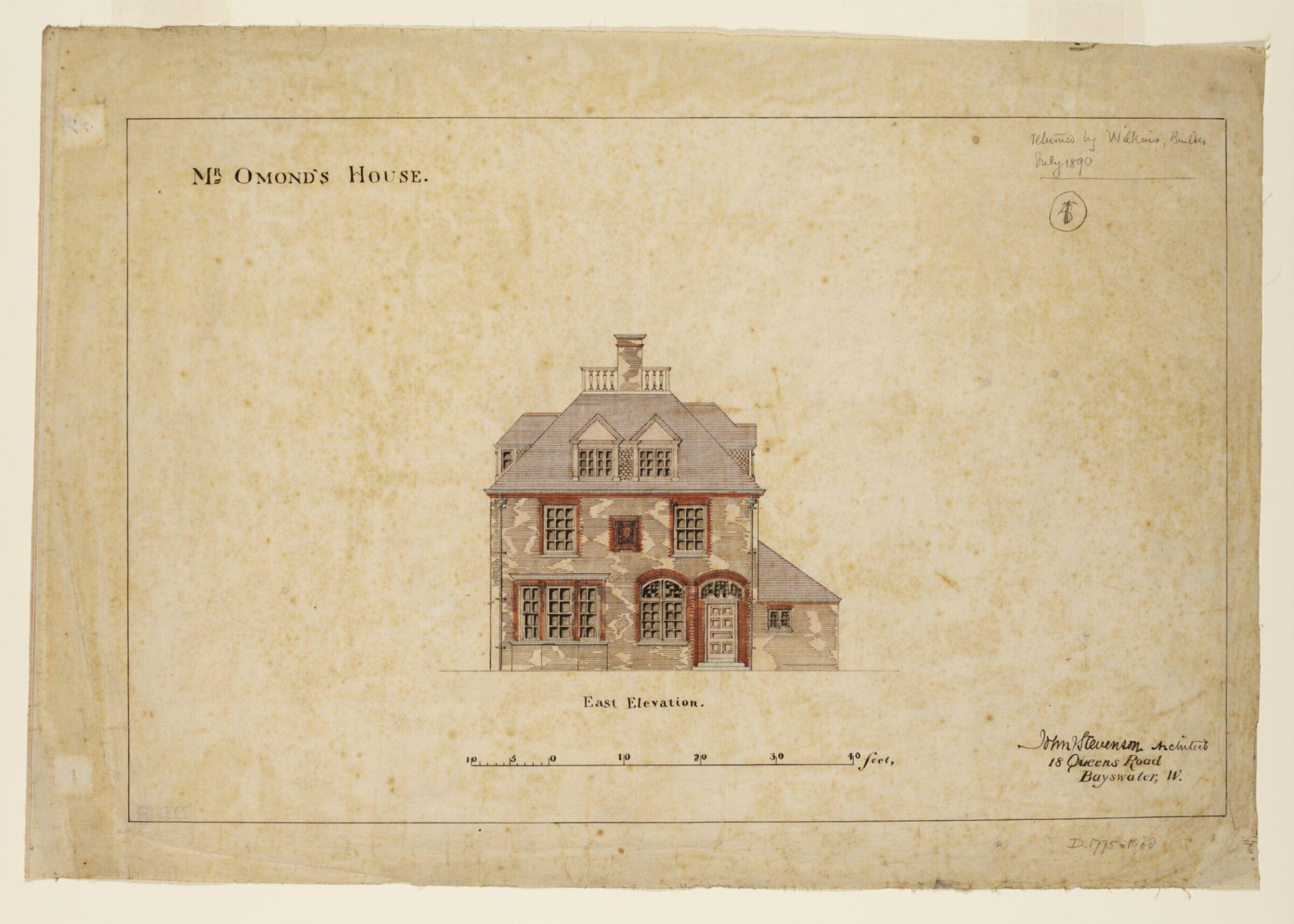Drawing, John James Stevenson, 1881