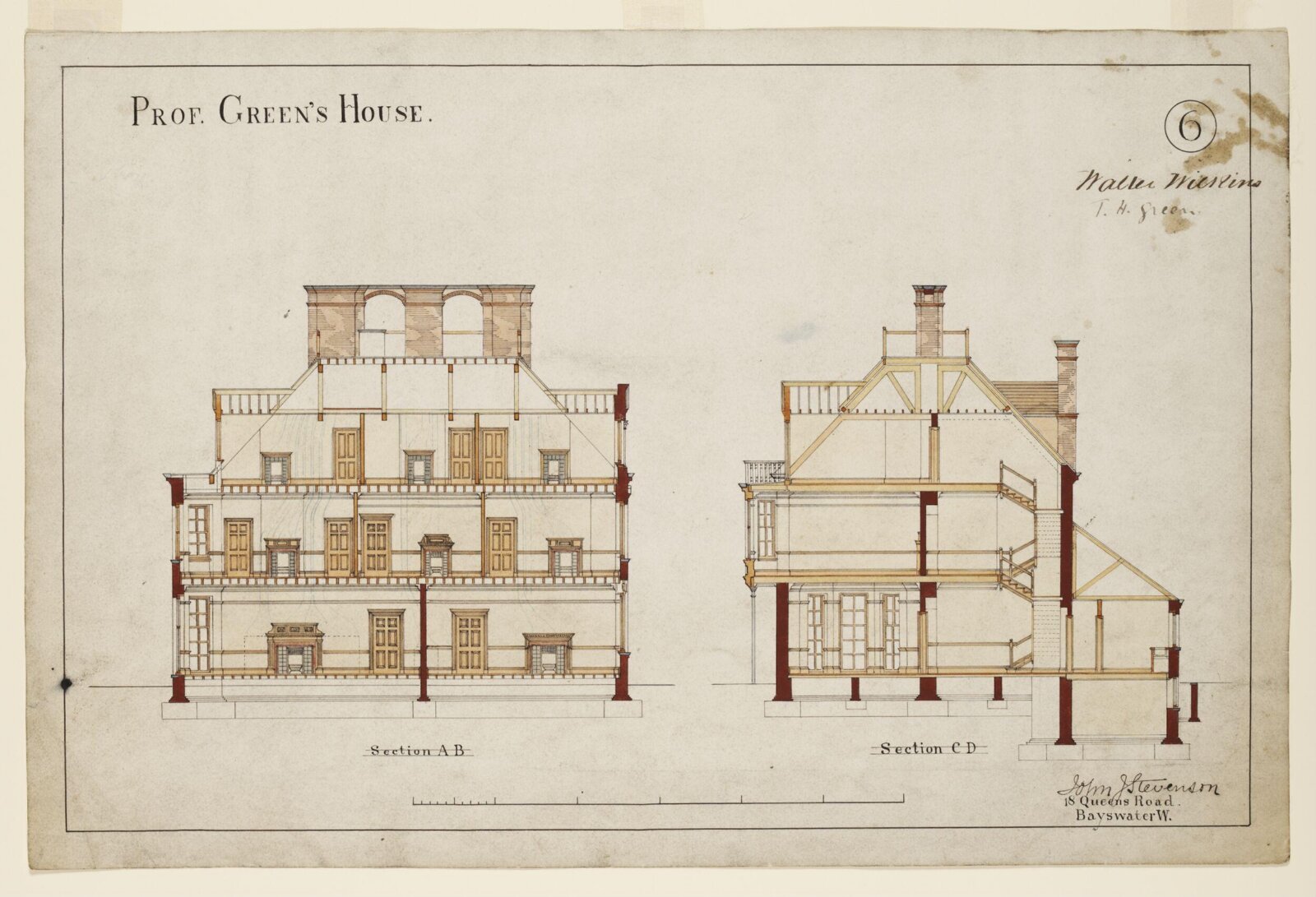 Drawing, John James Stevenson, c. 1880s