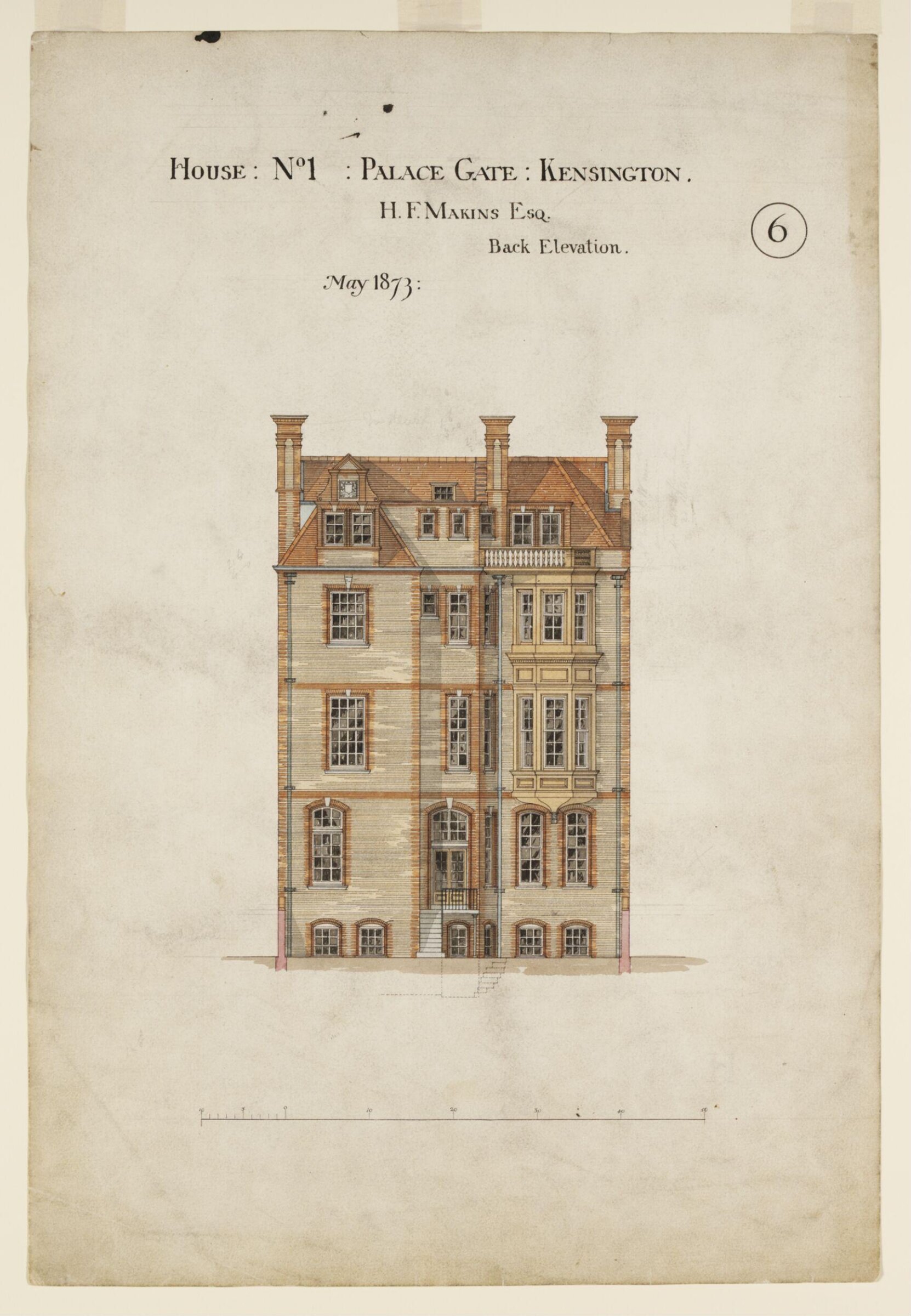 Drawing, John James Stevenson, May 1873