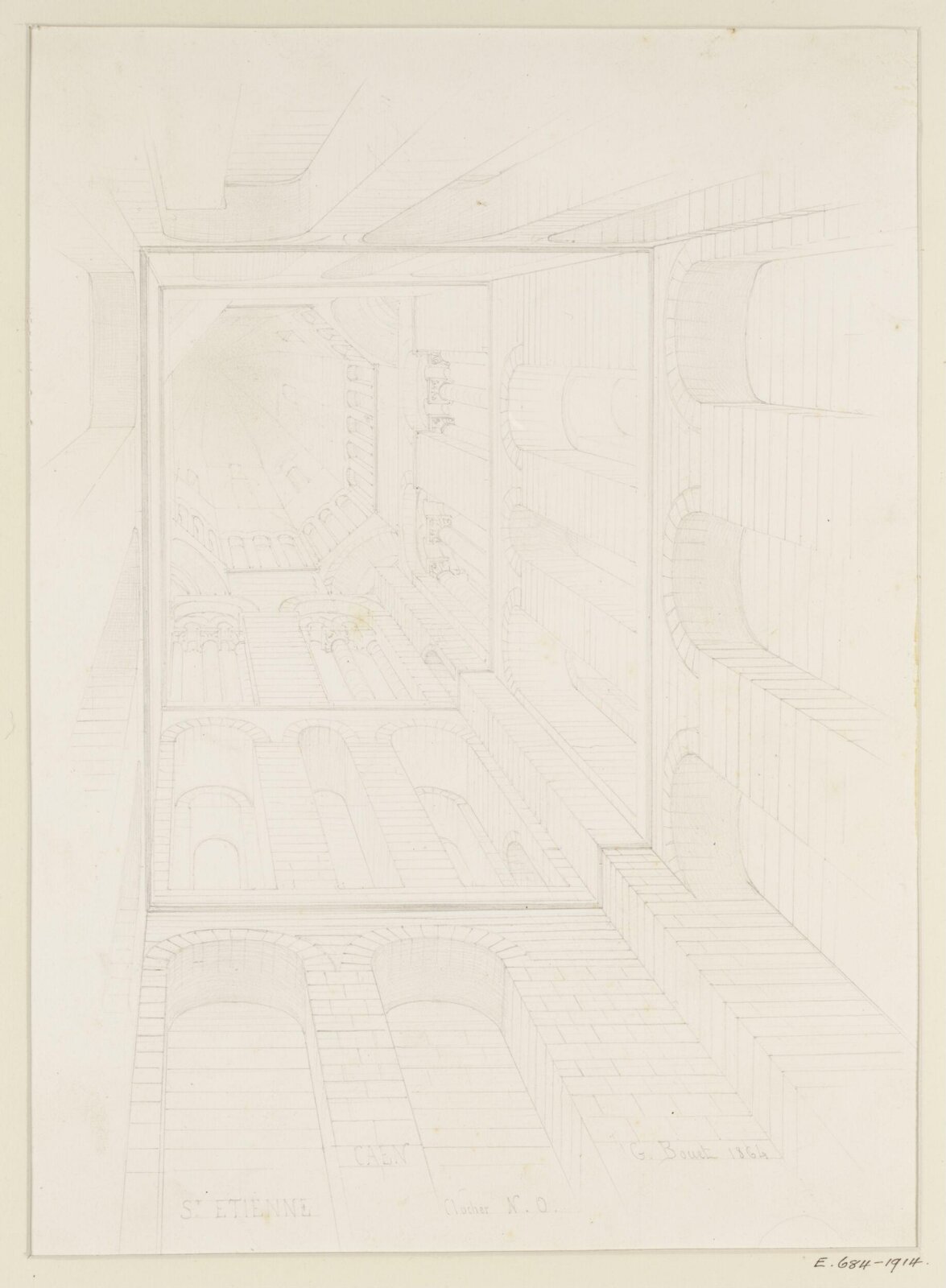 Drawing, Georges Adelmard Bouet, 1864