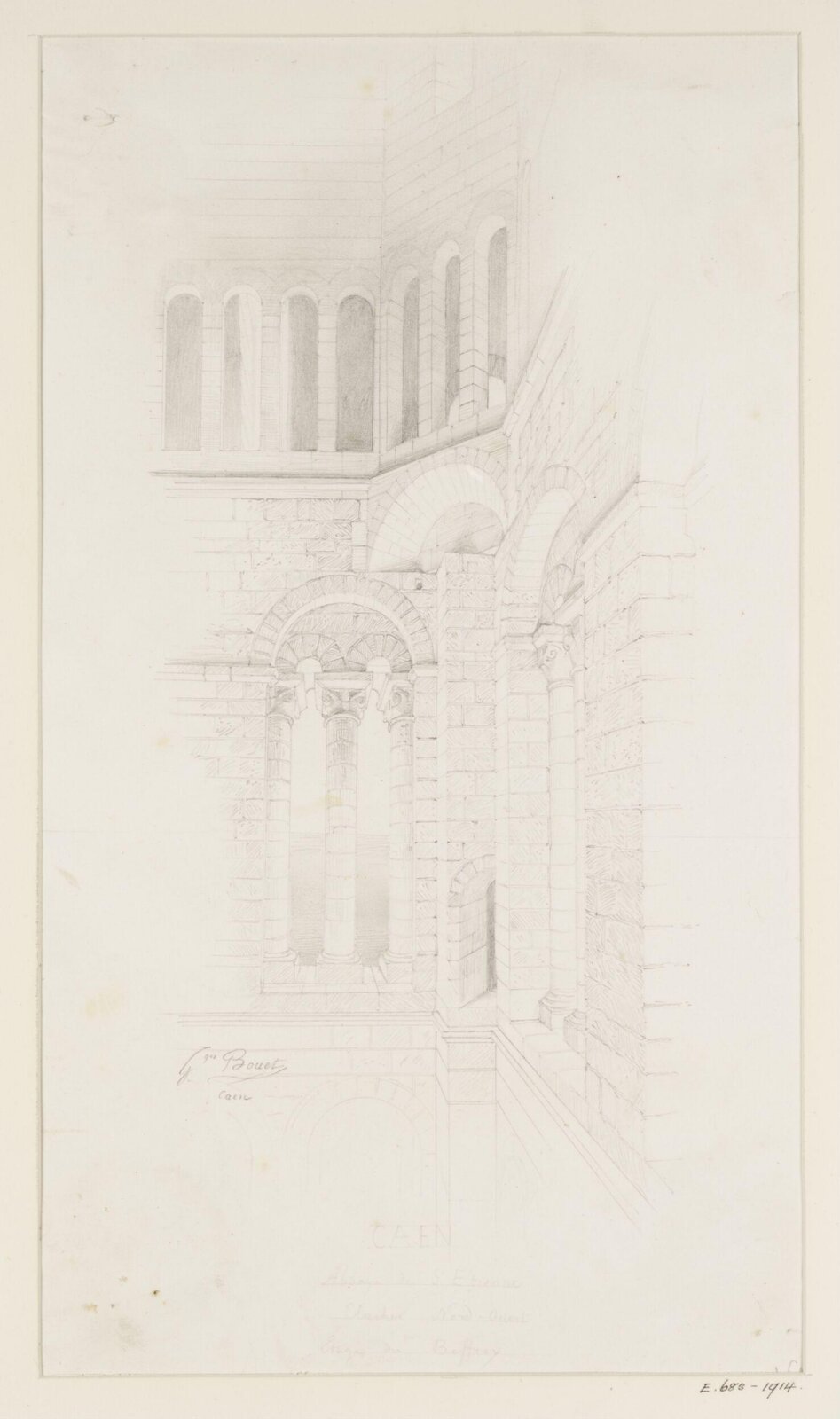 Drawing, Georges Adelmard Bouet, 19th Century
