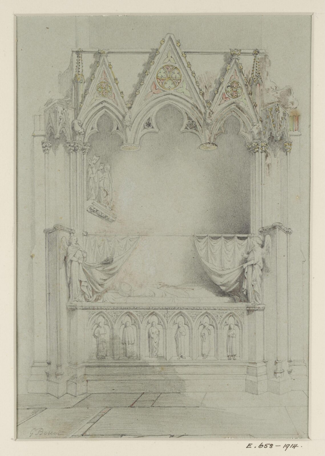 Drawing, Georges Adelmard Bouet, 19th Century