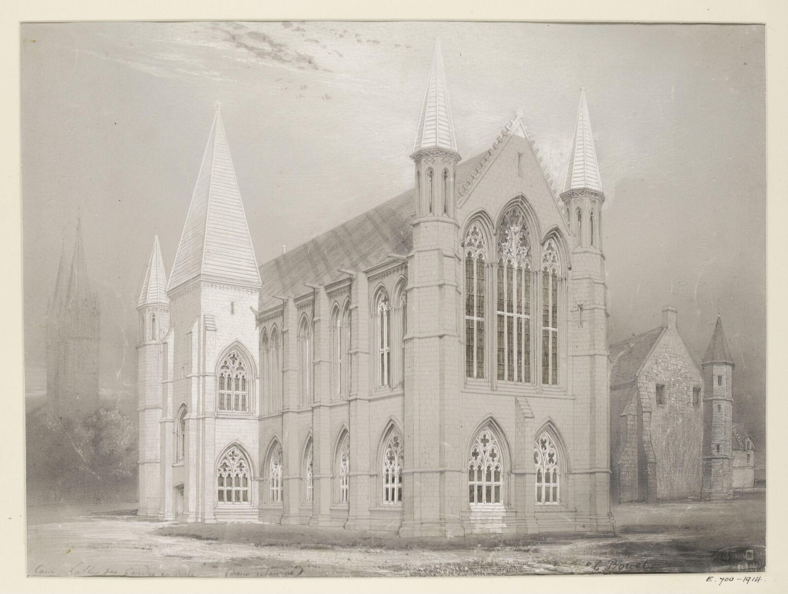 Drawing, Georges Adelmard Bouet, 19th Century