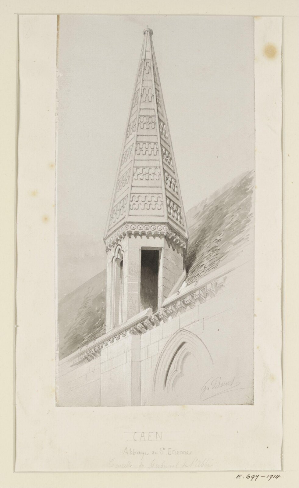 Drawing, Georges Adelmard Bouet, XIX век