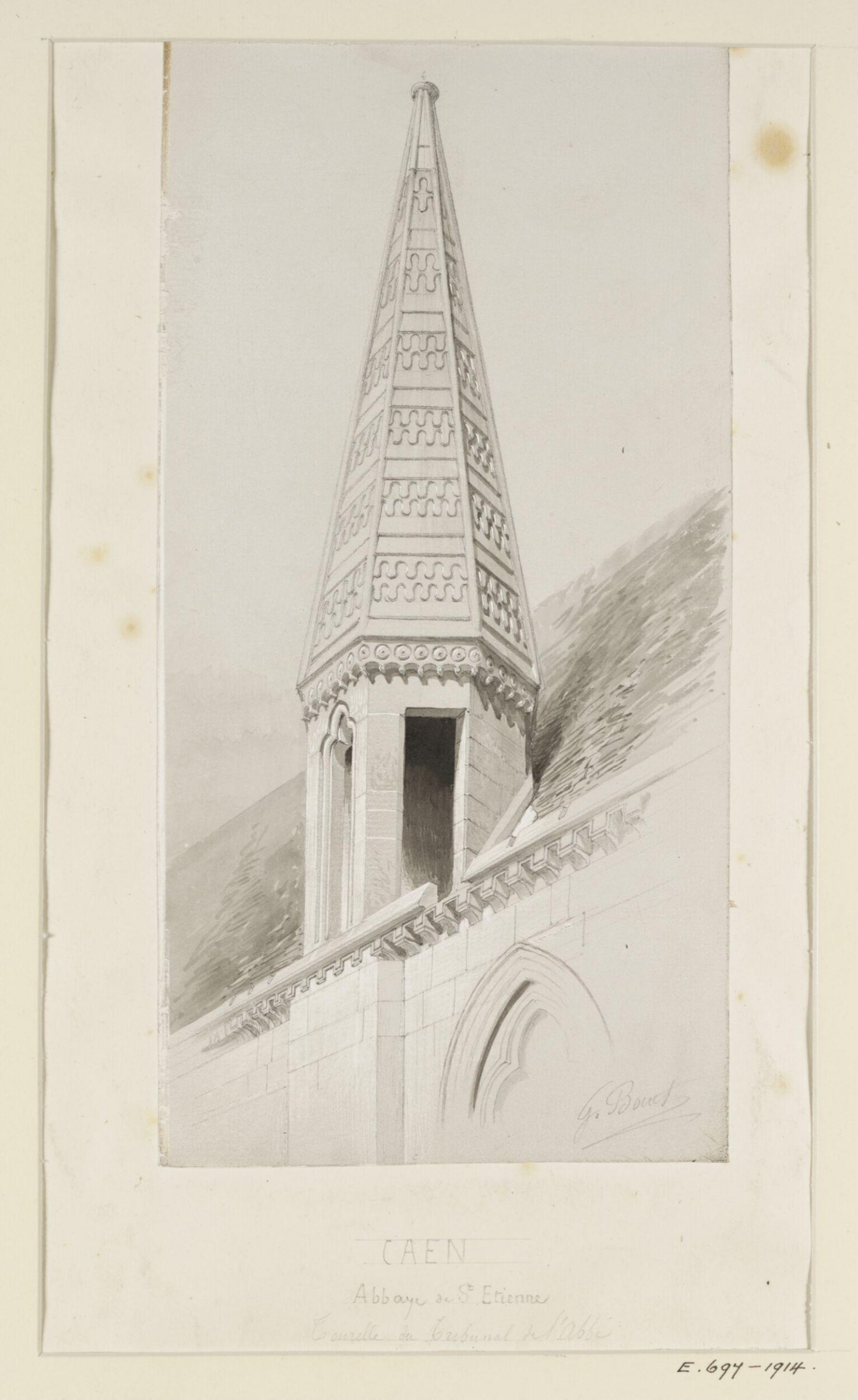Drawing, Georges Adelmard Bouet, XIX век