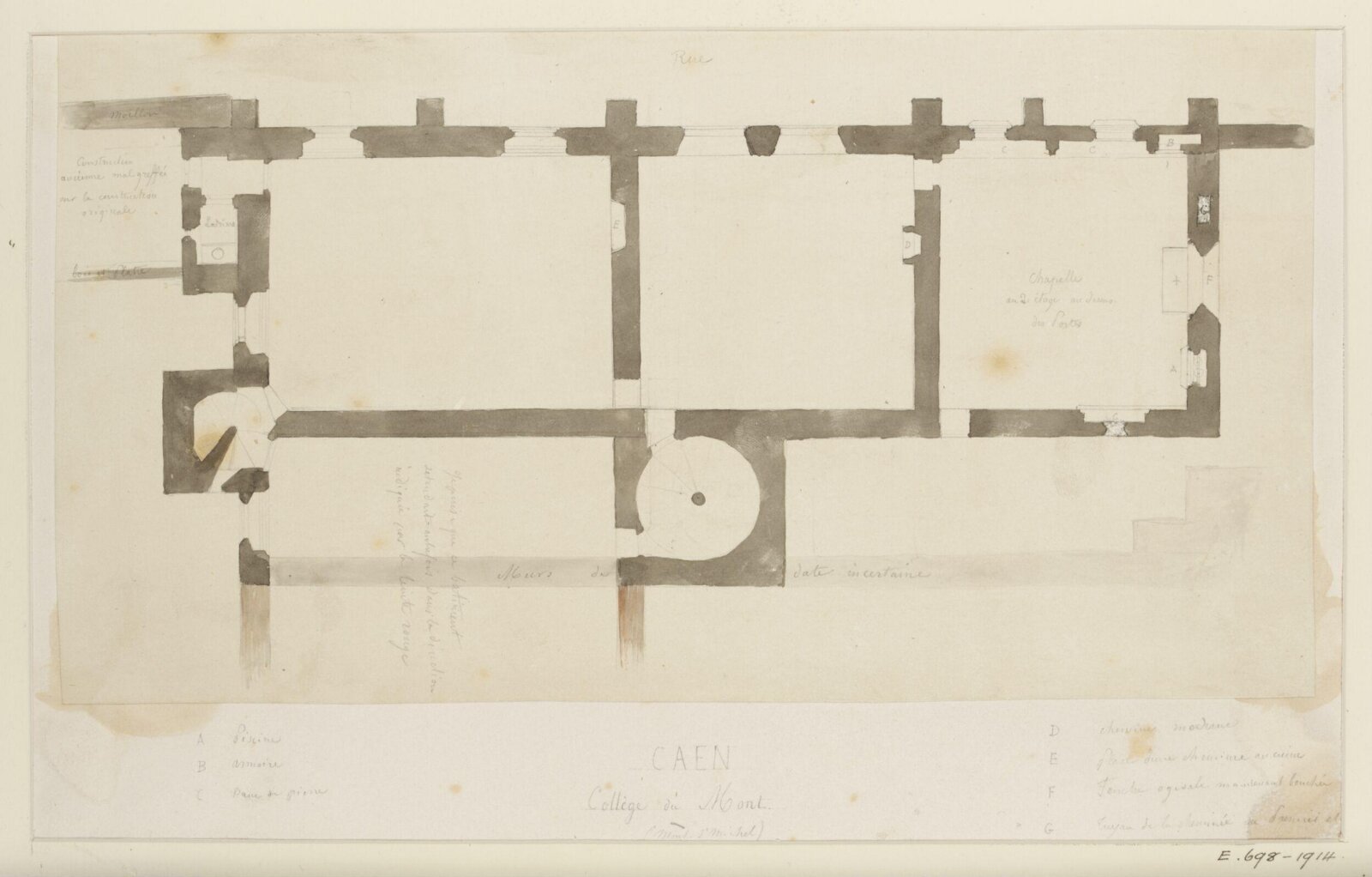 Drawing, Georges Adelmard Bouet, 19th Century