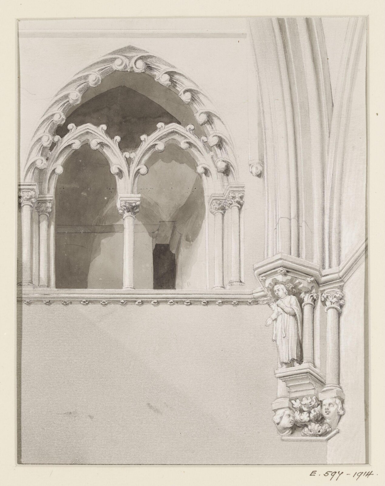 Drawing, Georges Adelmard Bouet, 19th Century