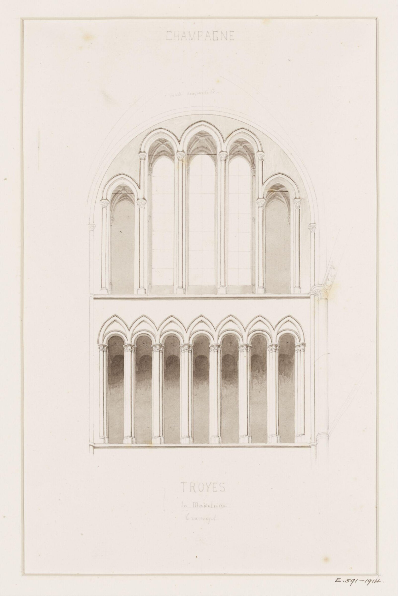 Drawing, Georges Adelmard Bouet, XIX век