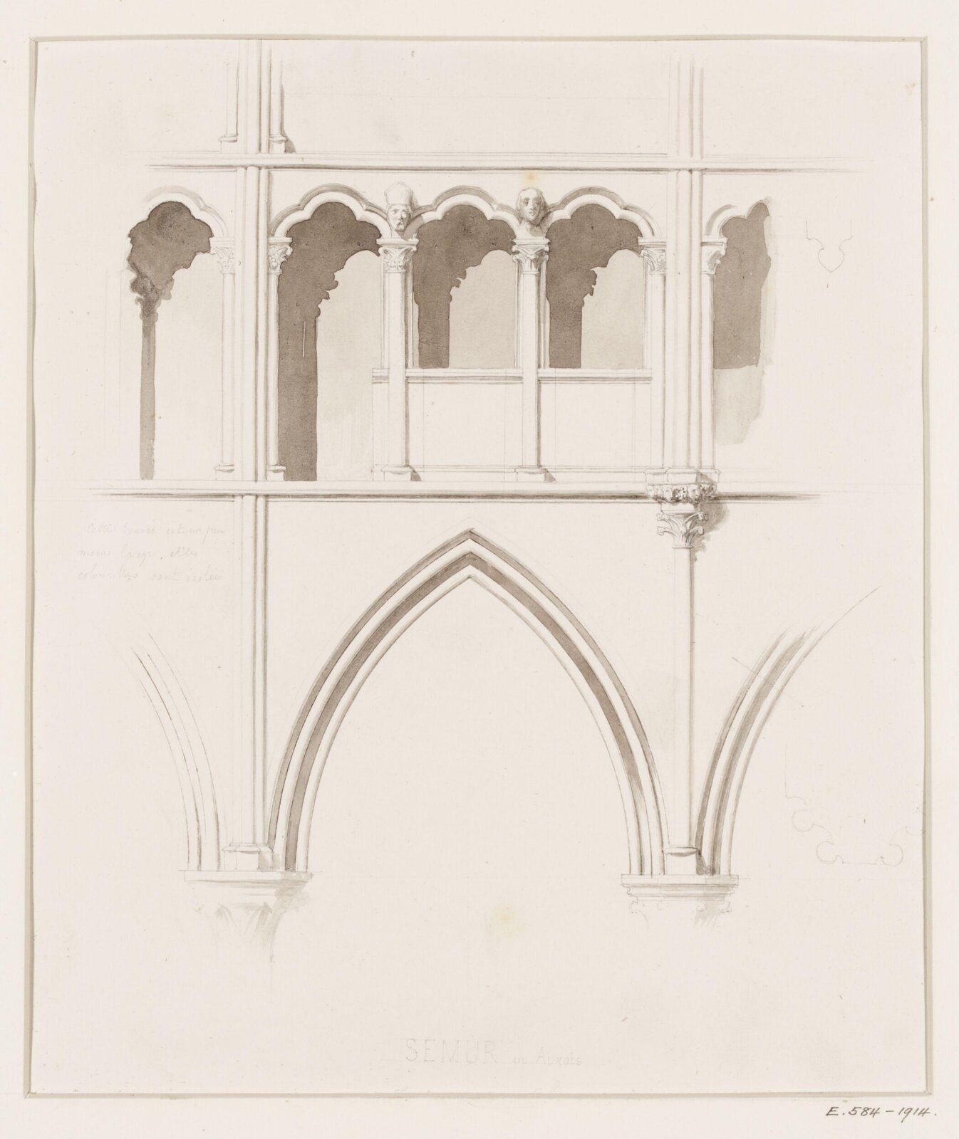 Drawing, Georges Adelmard Bouet, 19th Century
