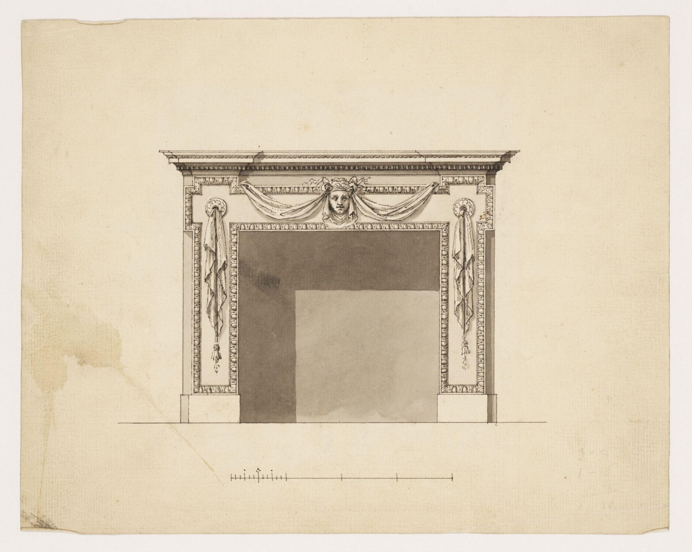 Drawing, Joseph Wilton, 18th century