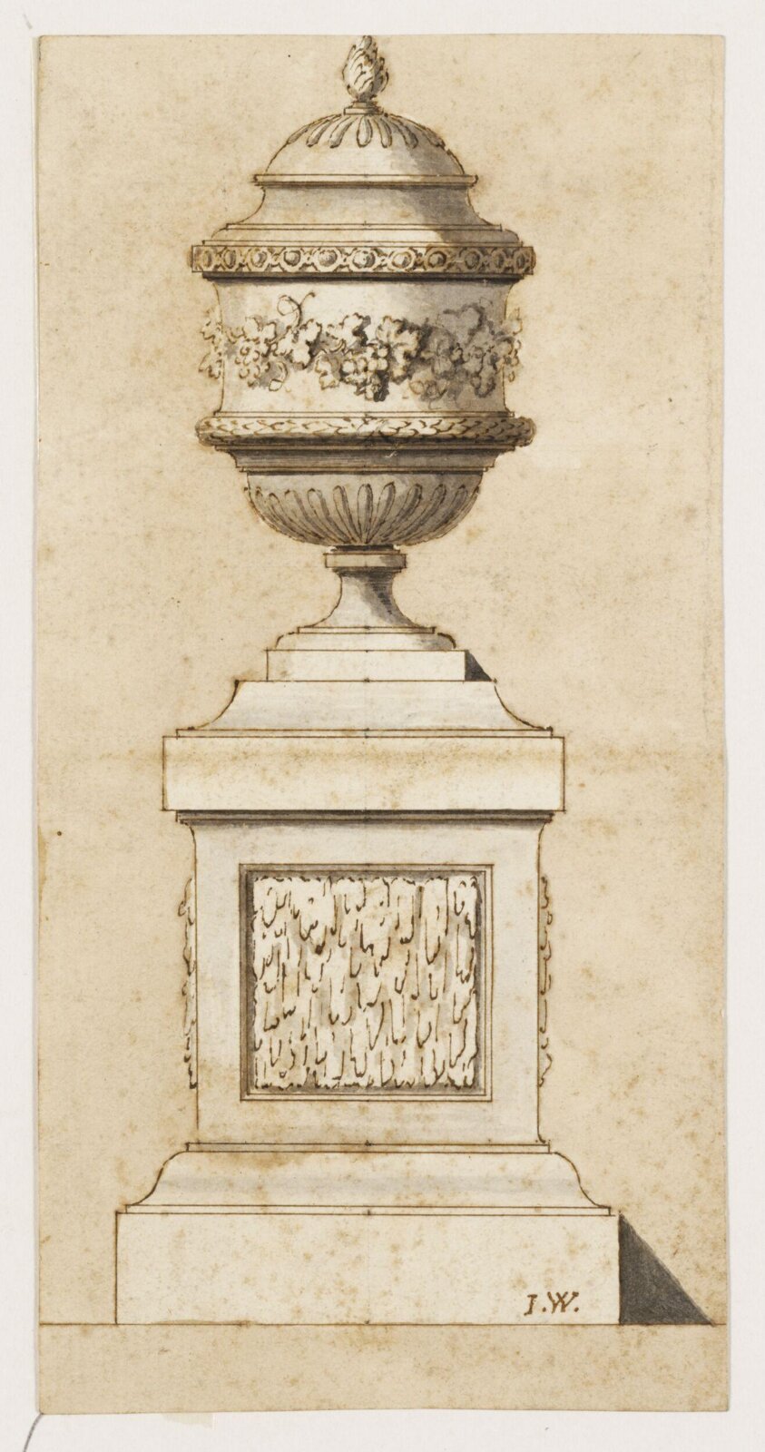Drawing, Joseph Wilton, 18th century