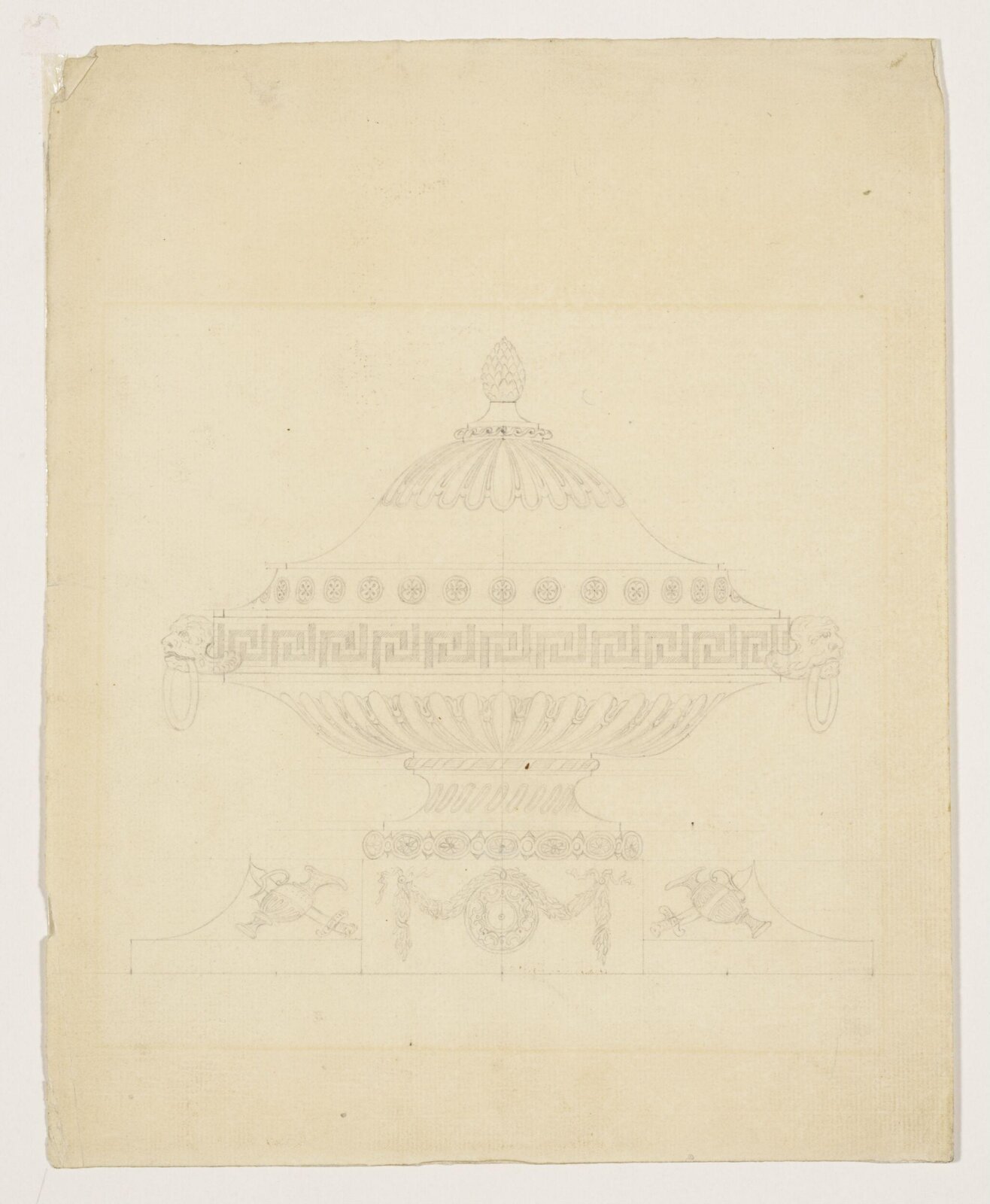 Drawing, Joseph Wilton, 18th century