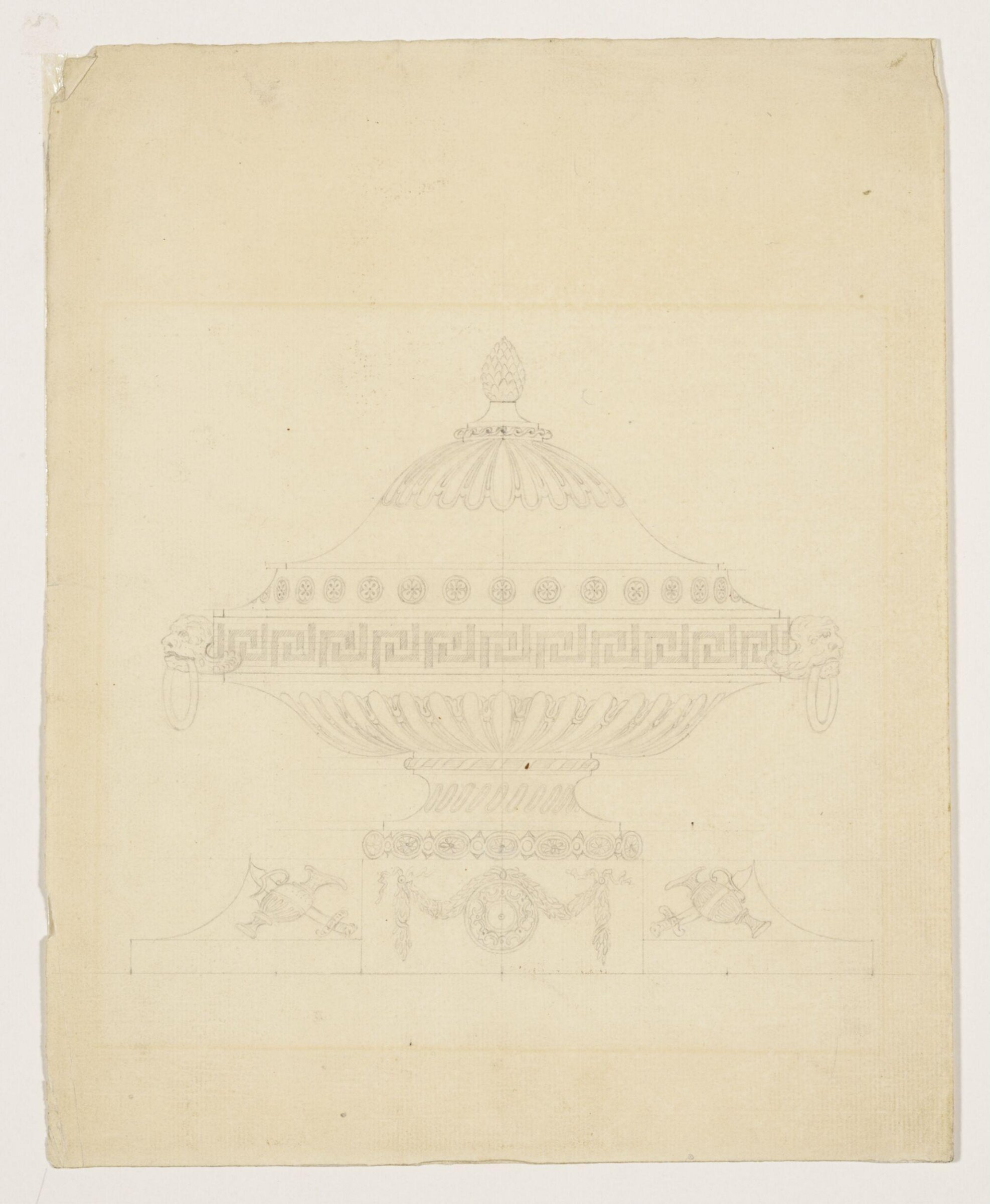 Drawing, Joseph Wilton, 18th century