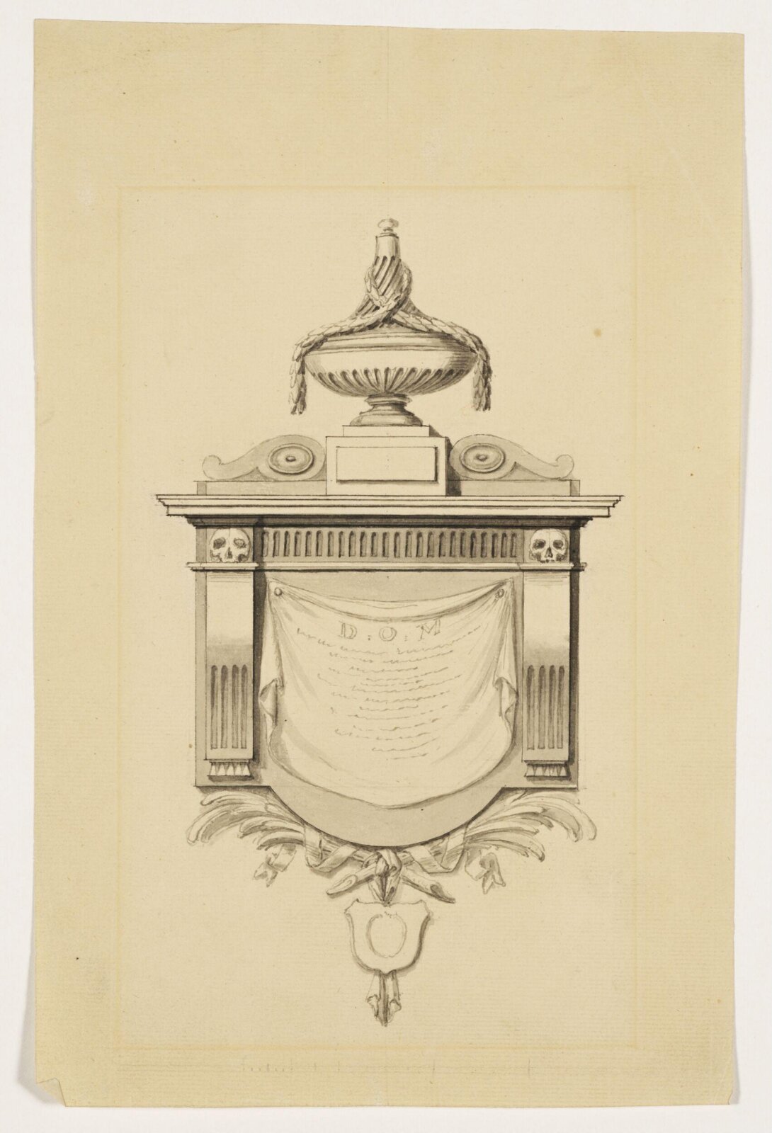 Drawing, Joseph Wilton, 18th century
