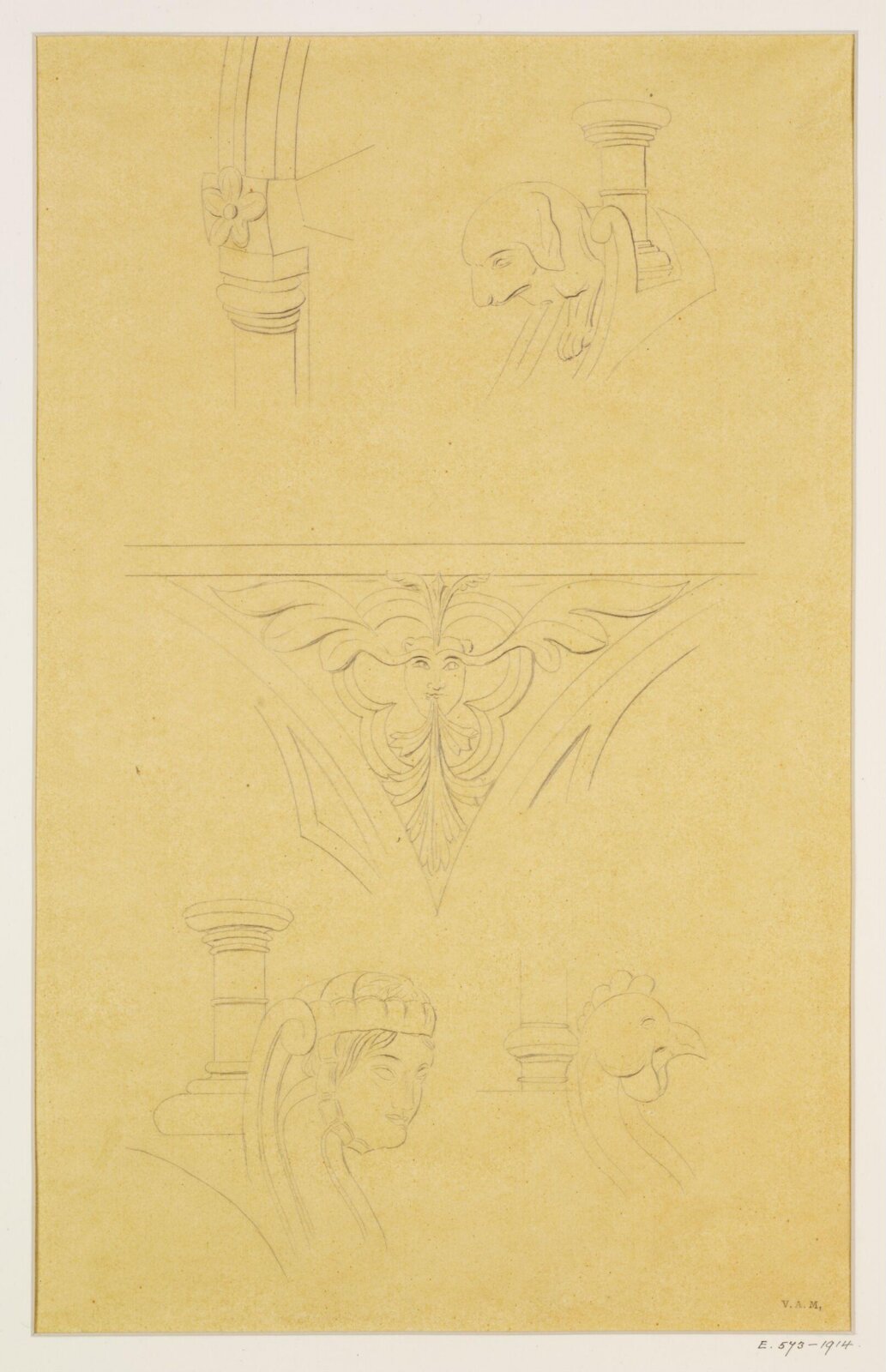 Drawing, Georges Adelmard Bouet, 19th Century