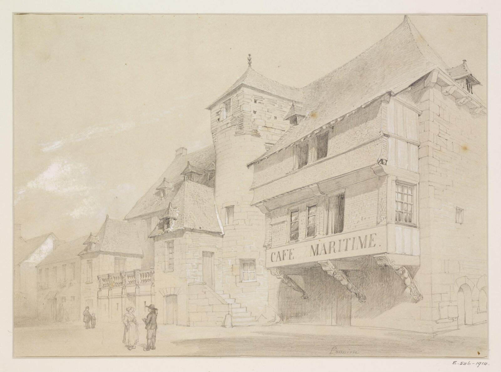 Drawing, Georges Adelmard Bouet, XIX век