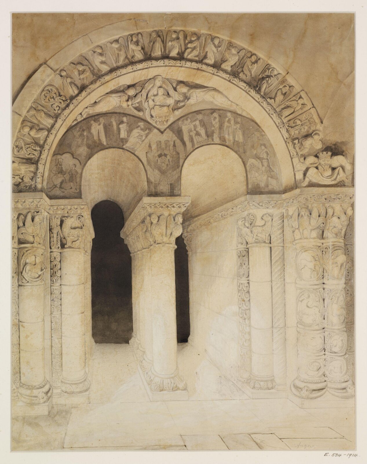 Drawing, Georges Adelmard Bouet, 19th Century