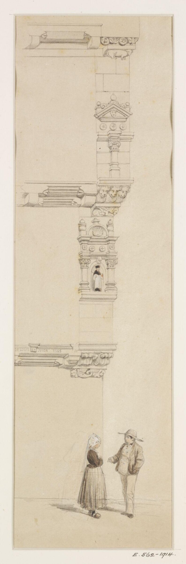 Drawing, Georges Adelmard Bouet, XIX век