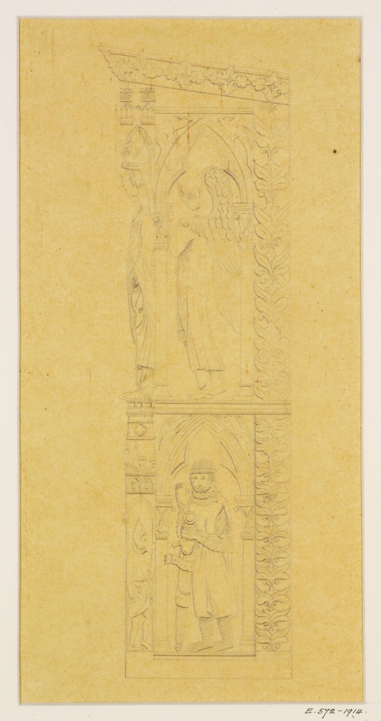 Drawing, Georges Adelmard Bouet, 19th Century