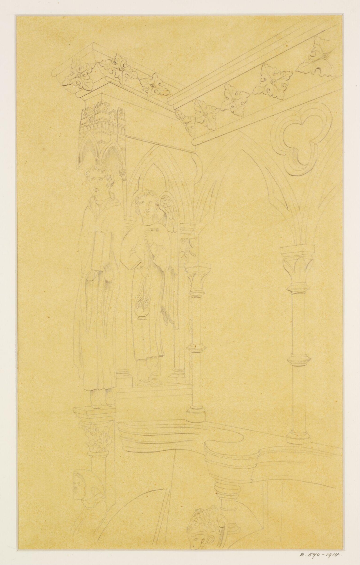 Drawing, Georges Adelmard Bouet, XIX век