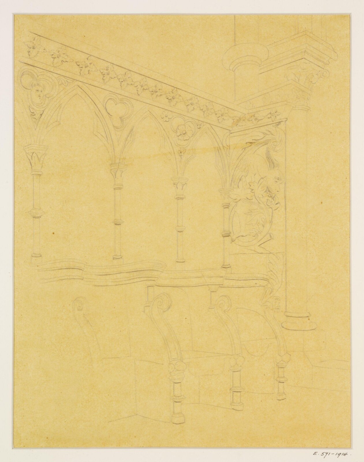 Drawing, Georges Adelmard Bouet, XIX век