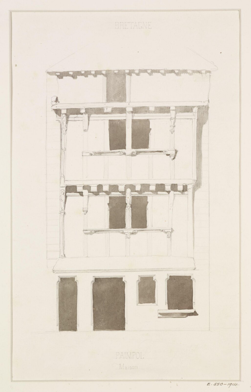 Drawing, Georges Adelmard Bouet, XIX век