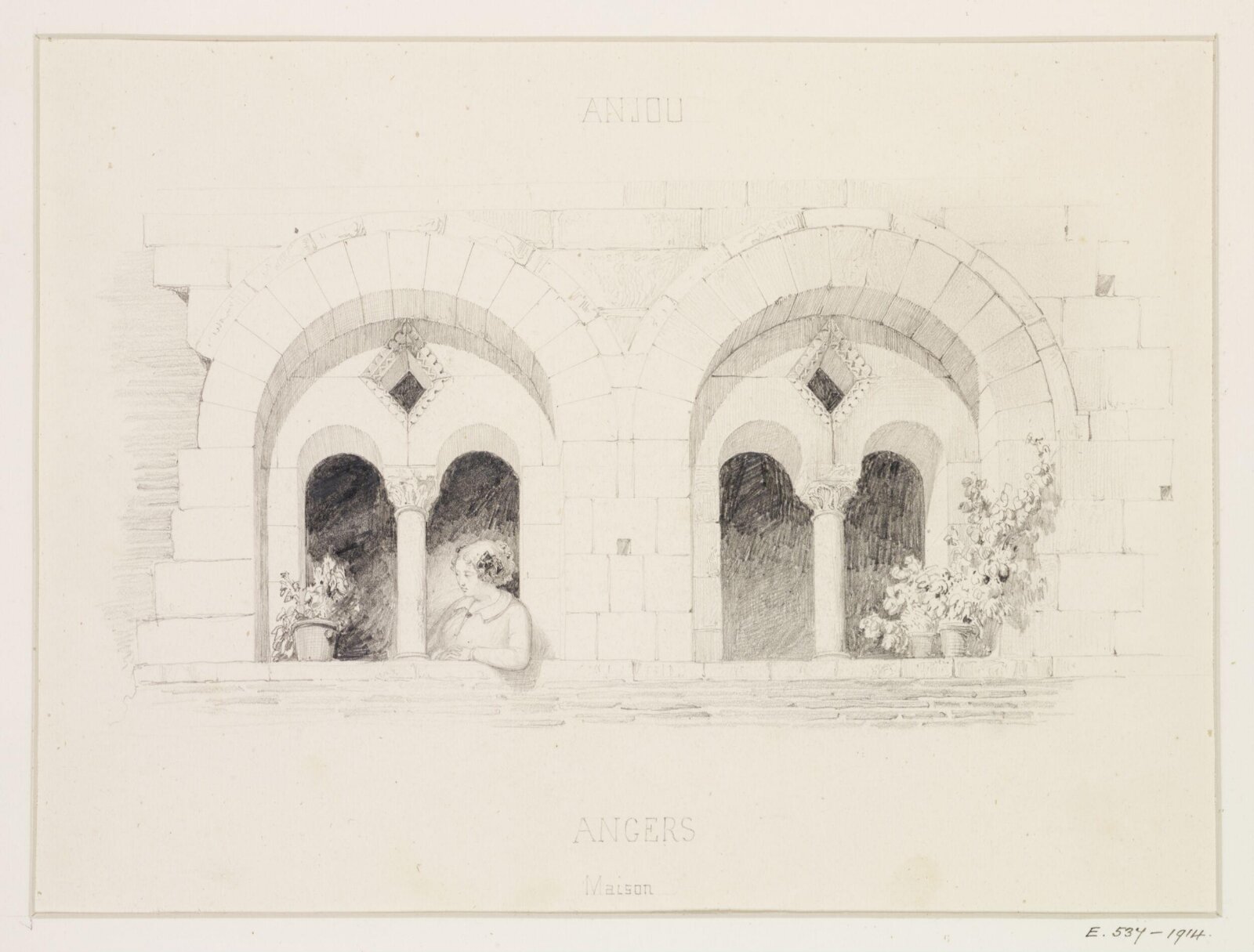 Drawing, Georges Adelmard Bouet, 19th Century