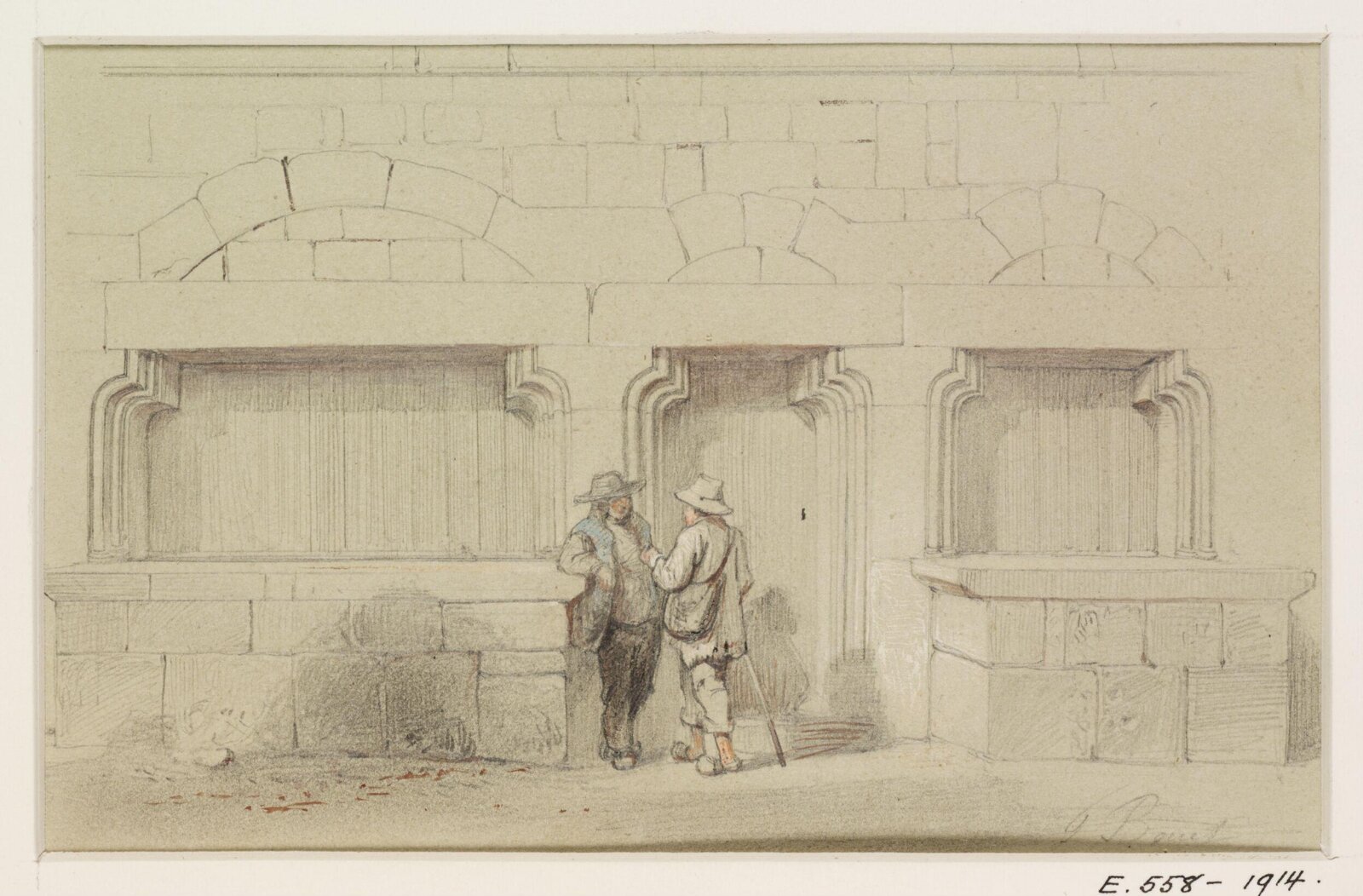 Drawing, Georges Adelmard Bouet, 19th Century