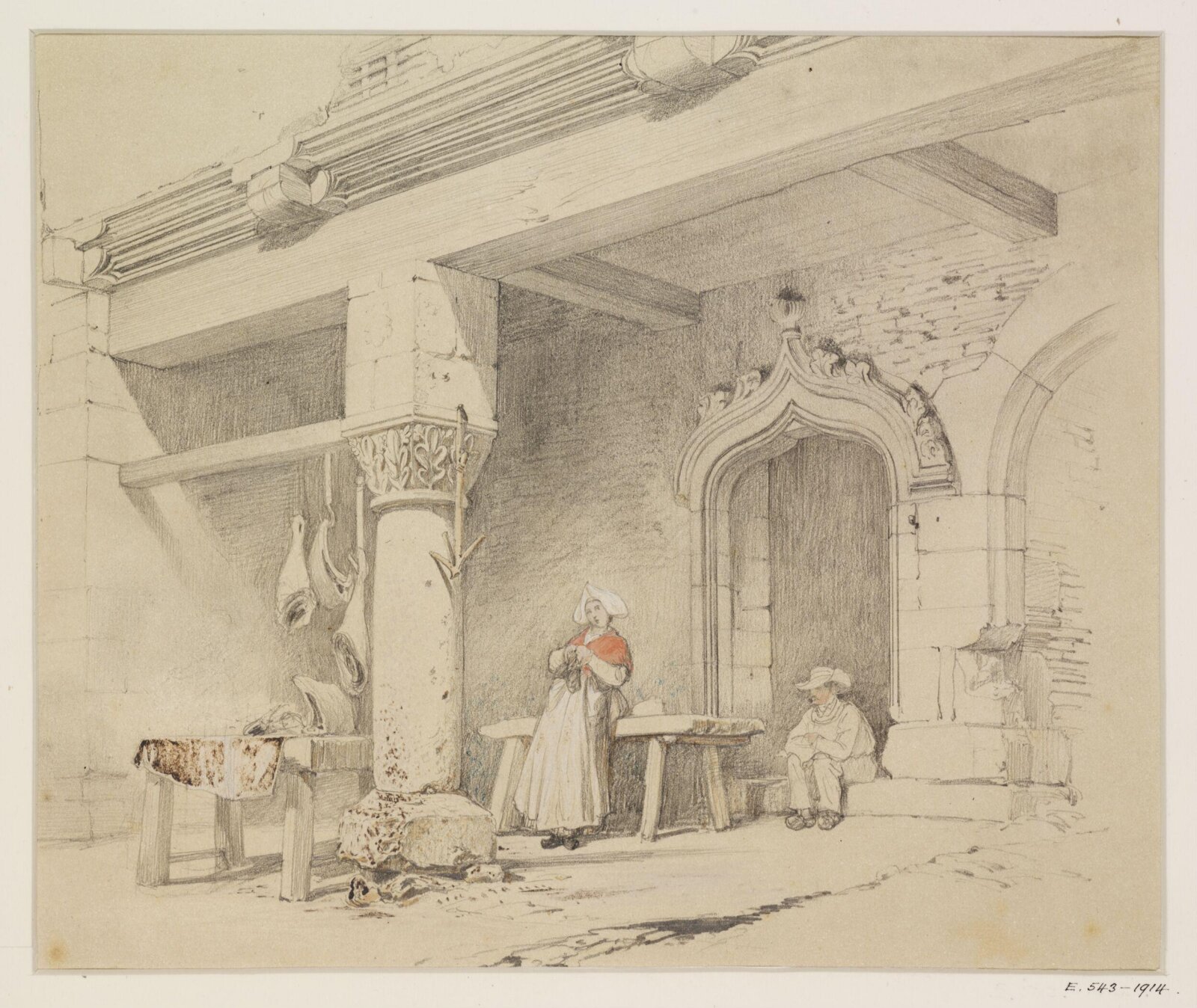 Drawing, Georges Adelmard Bouet, 19th Century