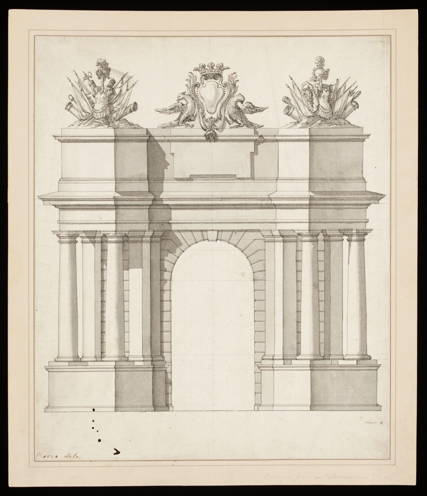 Drawing, Giovanni Battista Borra, 19th Century