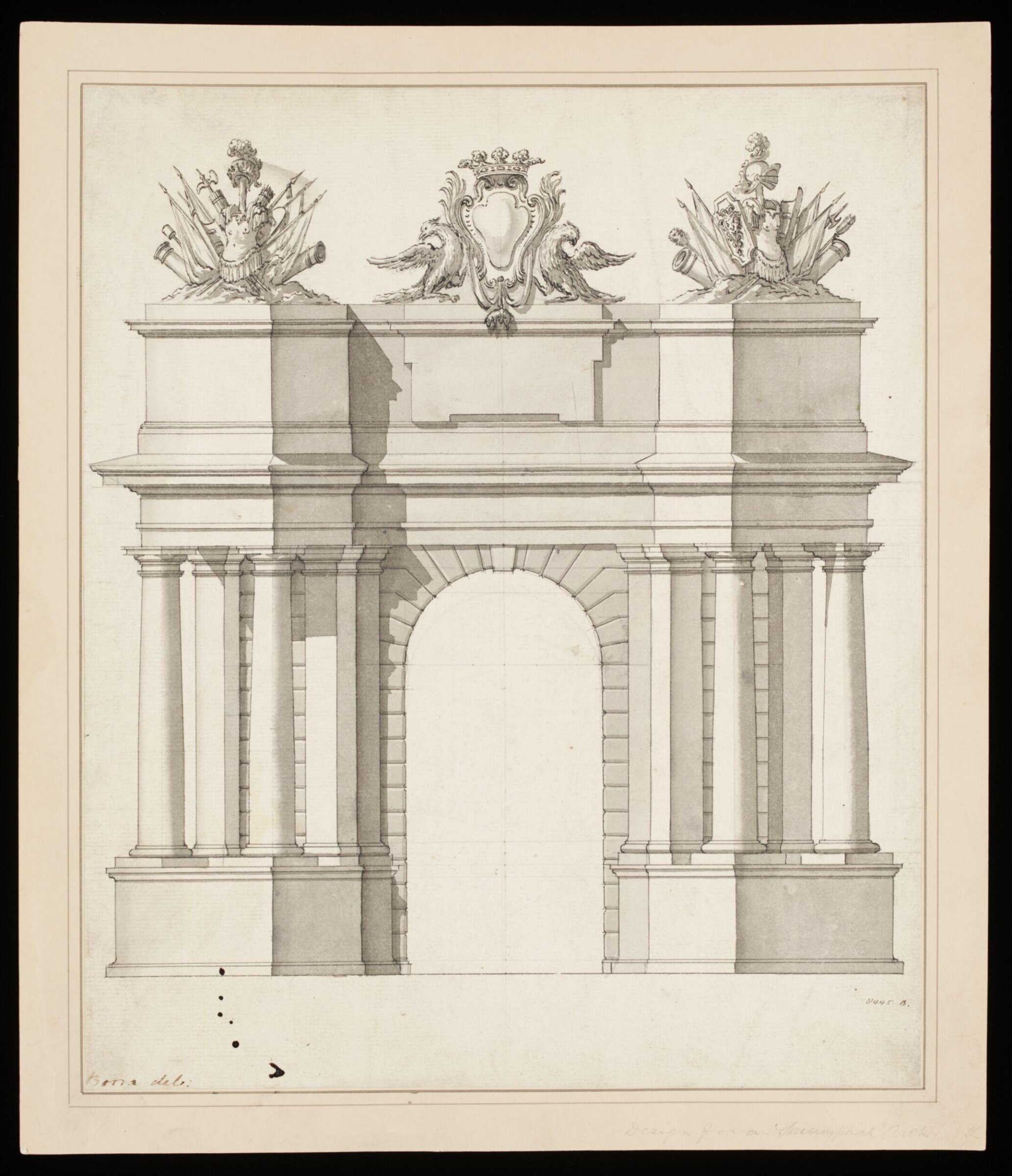 Drawing, Giovanni Battista Borra, 19th Century