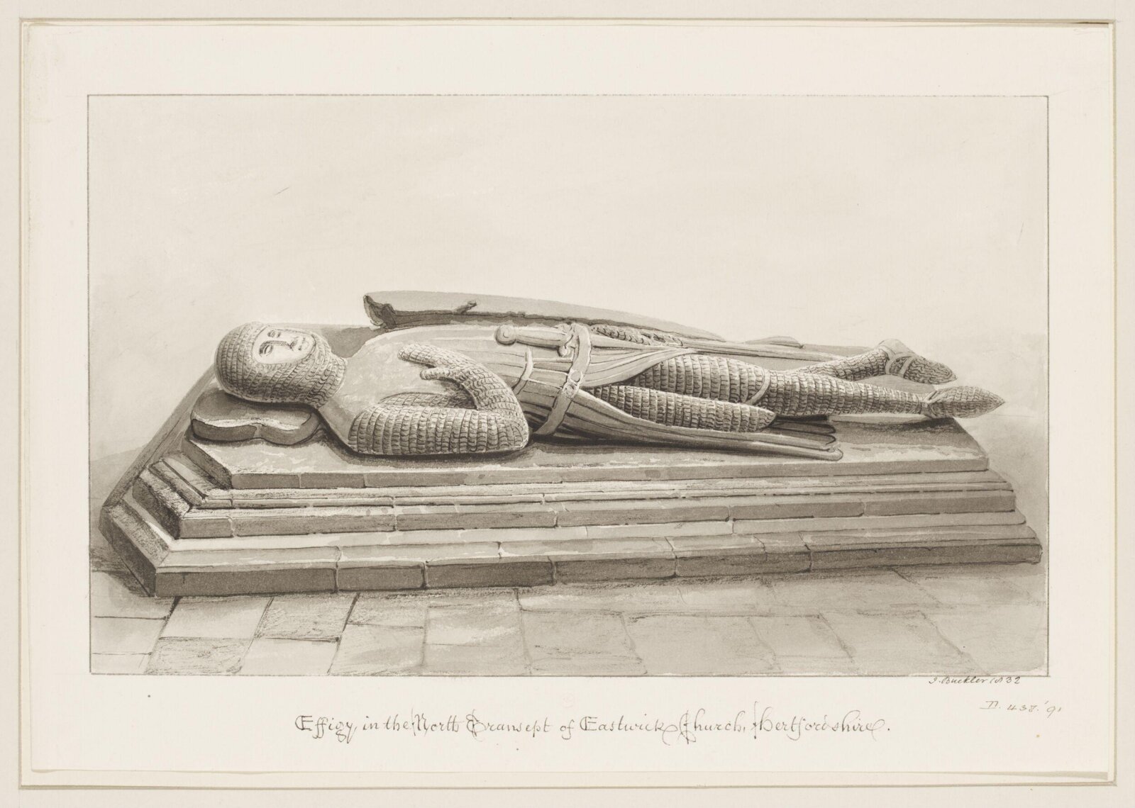 Drawing, John Chessell Buckler, 1832