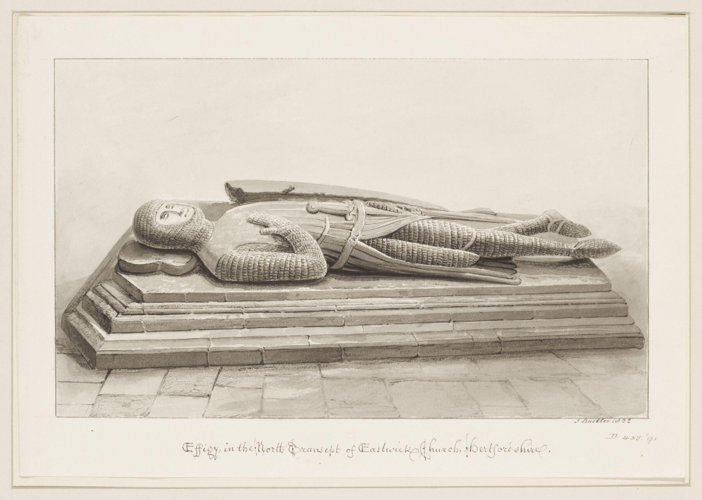 Drawing, John Chessell Buckler, 1832